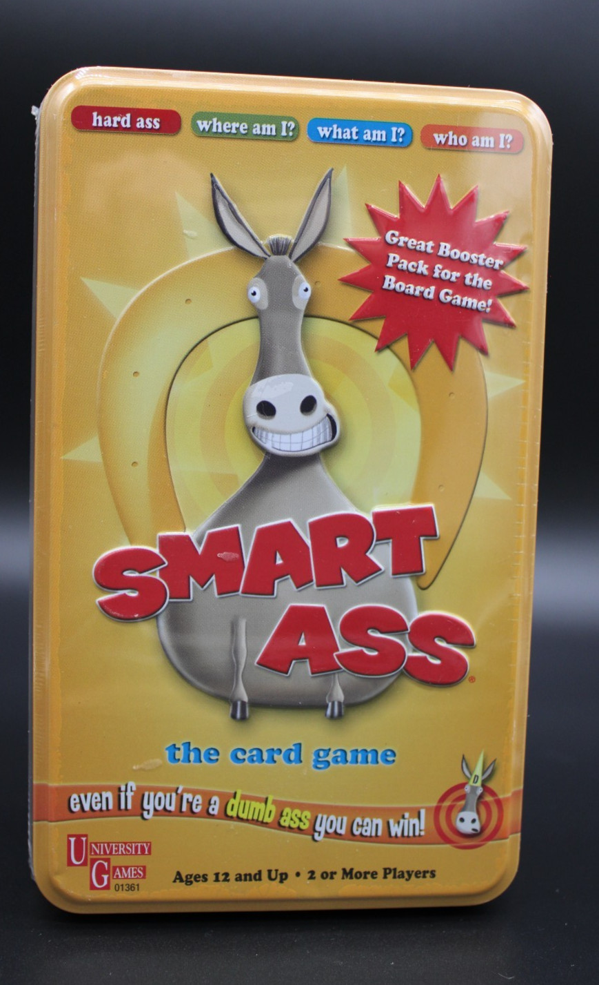 Smart Ass The Card Game Booster Pack Tin – Family Fun