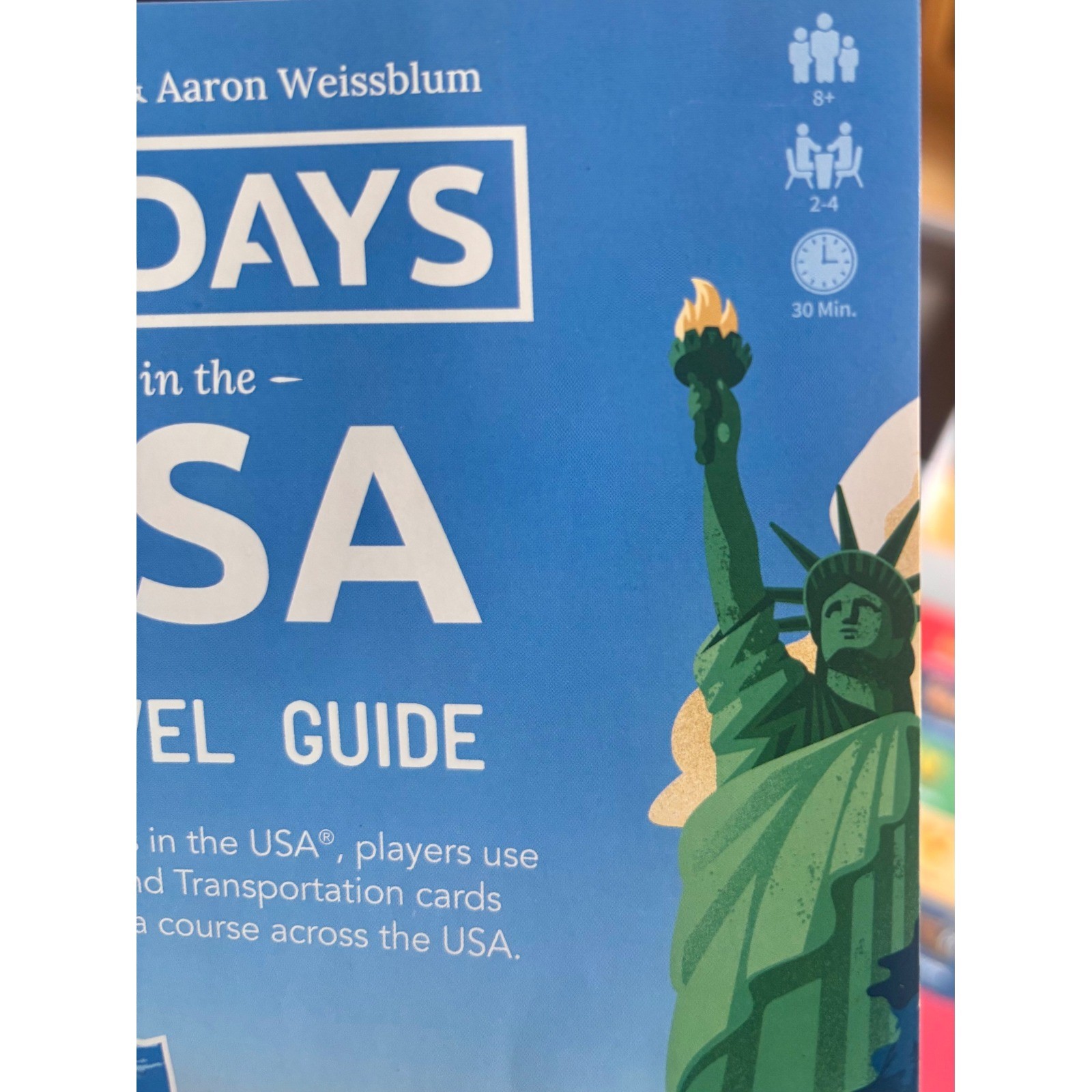 The Op 10 Days in the USA Board Game Unisex OS Blue Travel Strategy