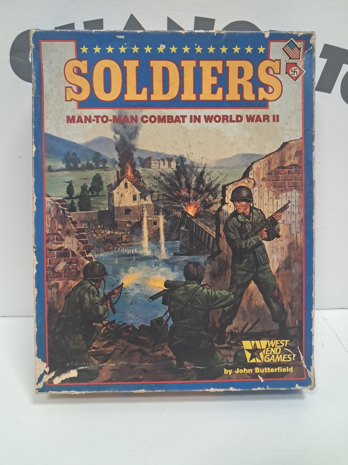 West End Games – SOLDIERS: MAN TO MAN COMBAT IN WWII – Used – With Box – 1987
