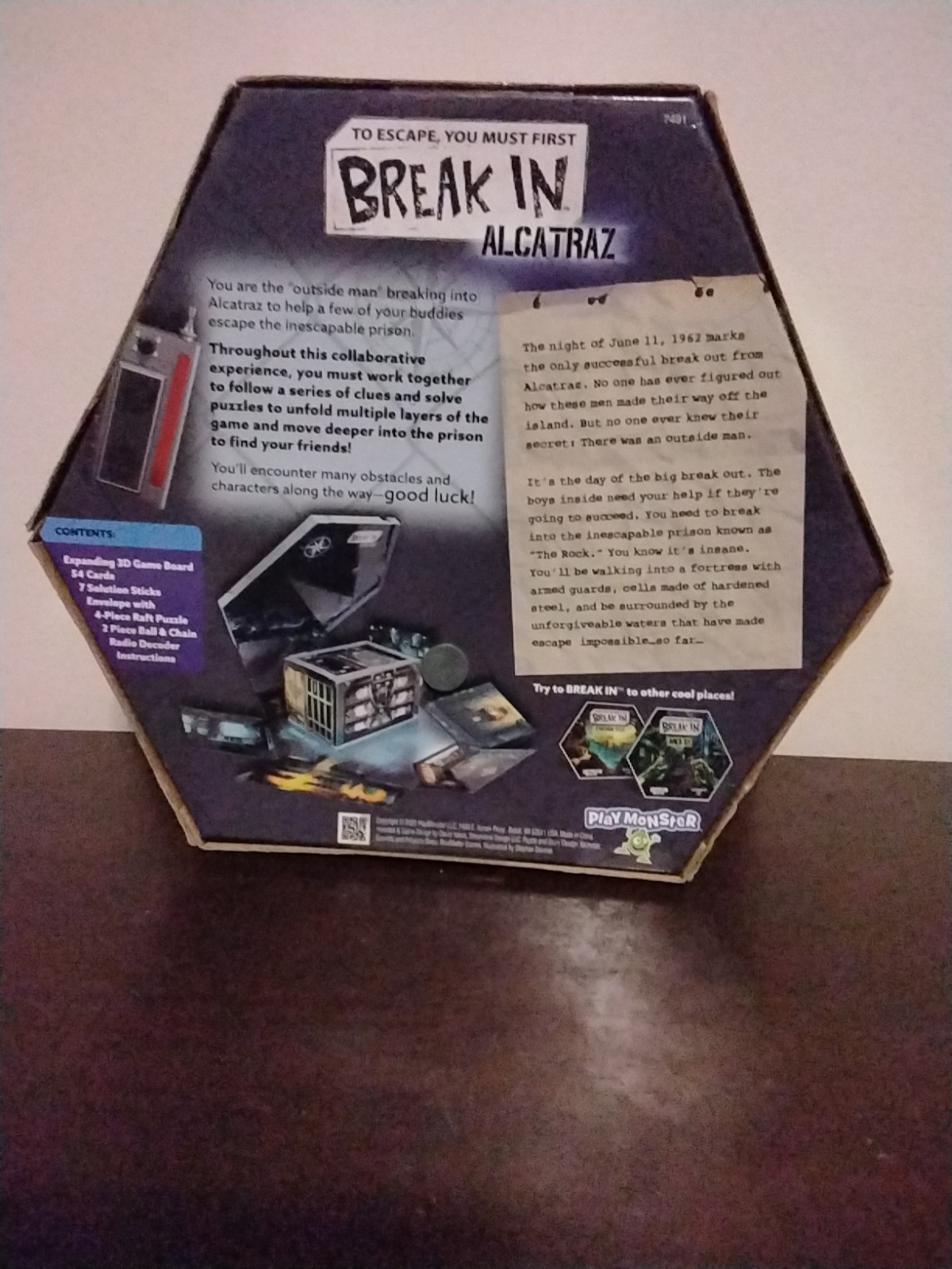 Break In Alcatraz Game Playmonster Games Strategy Puzzle Ages 10+ | 1-6 players