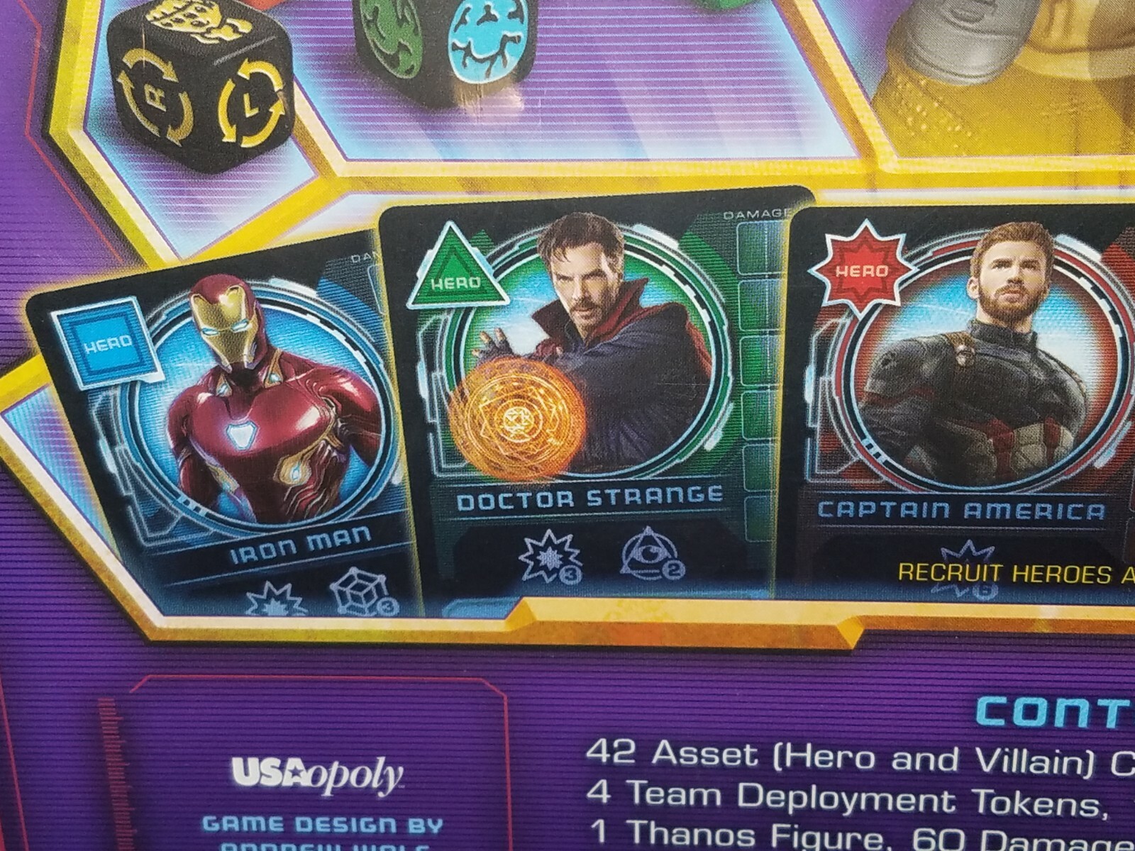 New Thanos Rising Marvel Avengers Infinity War Board Game Fate Universe USAopoly