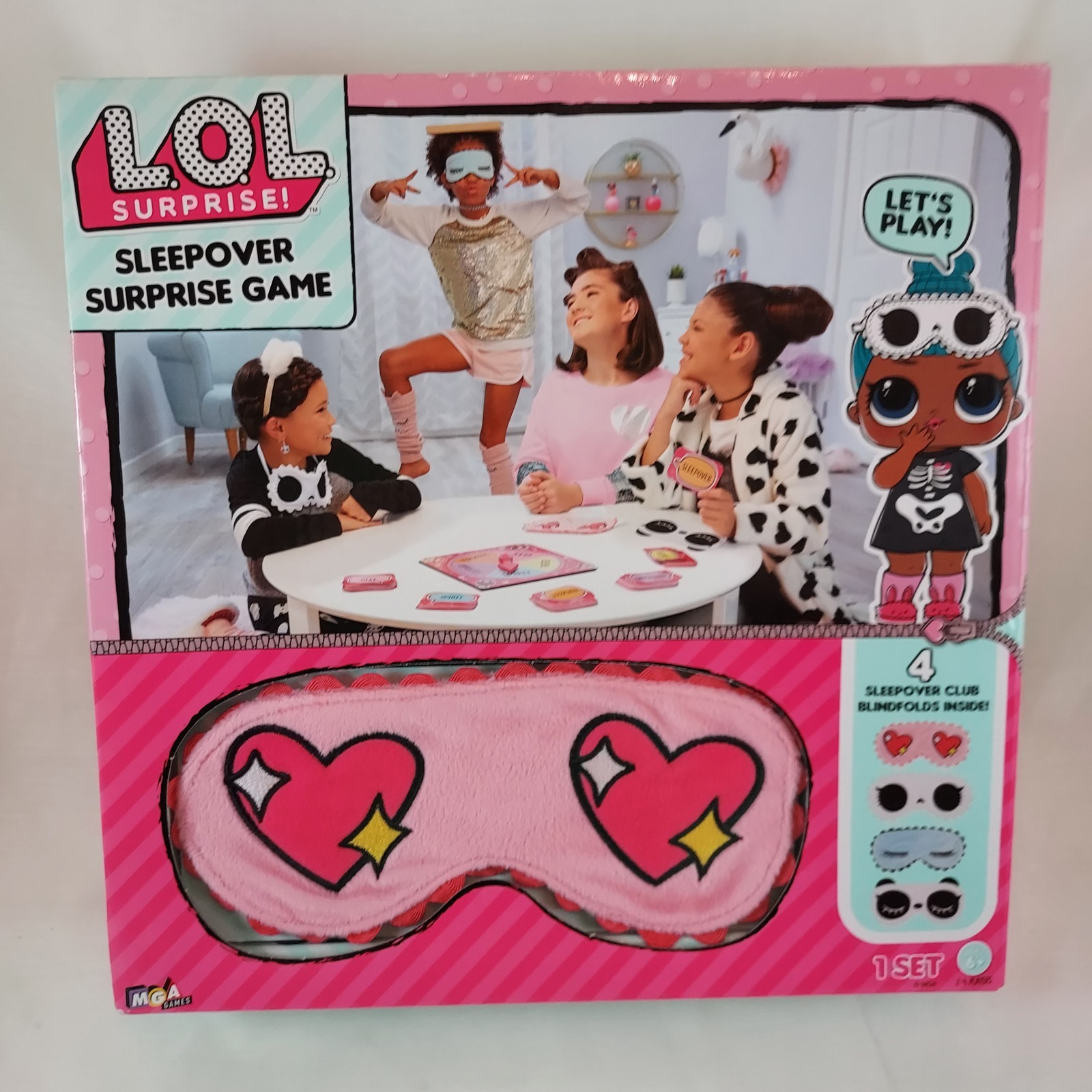 LOL Surprise Sleepover Surprise Party Game 4 Blindfolds NIB