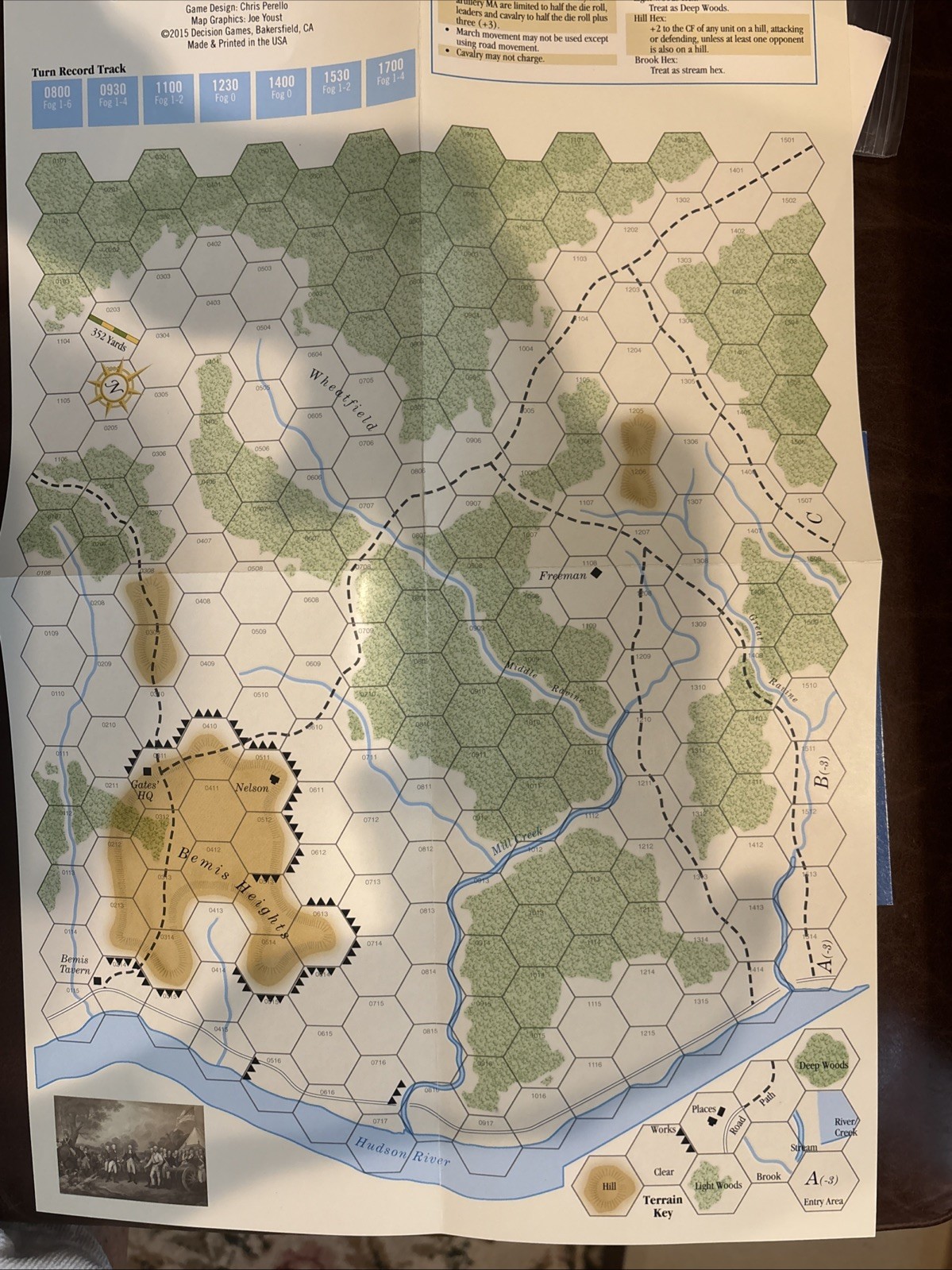 Decision Games Mini Wargame First Saratoga Burgoyne’s Gambit 1777 New Unpunched