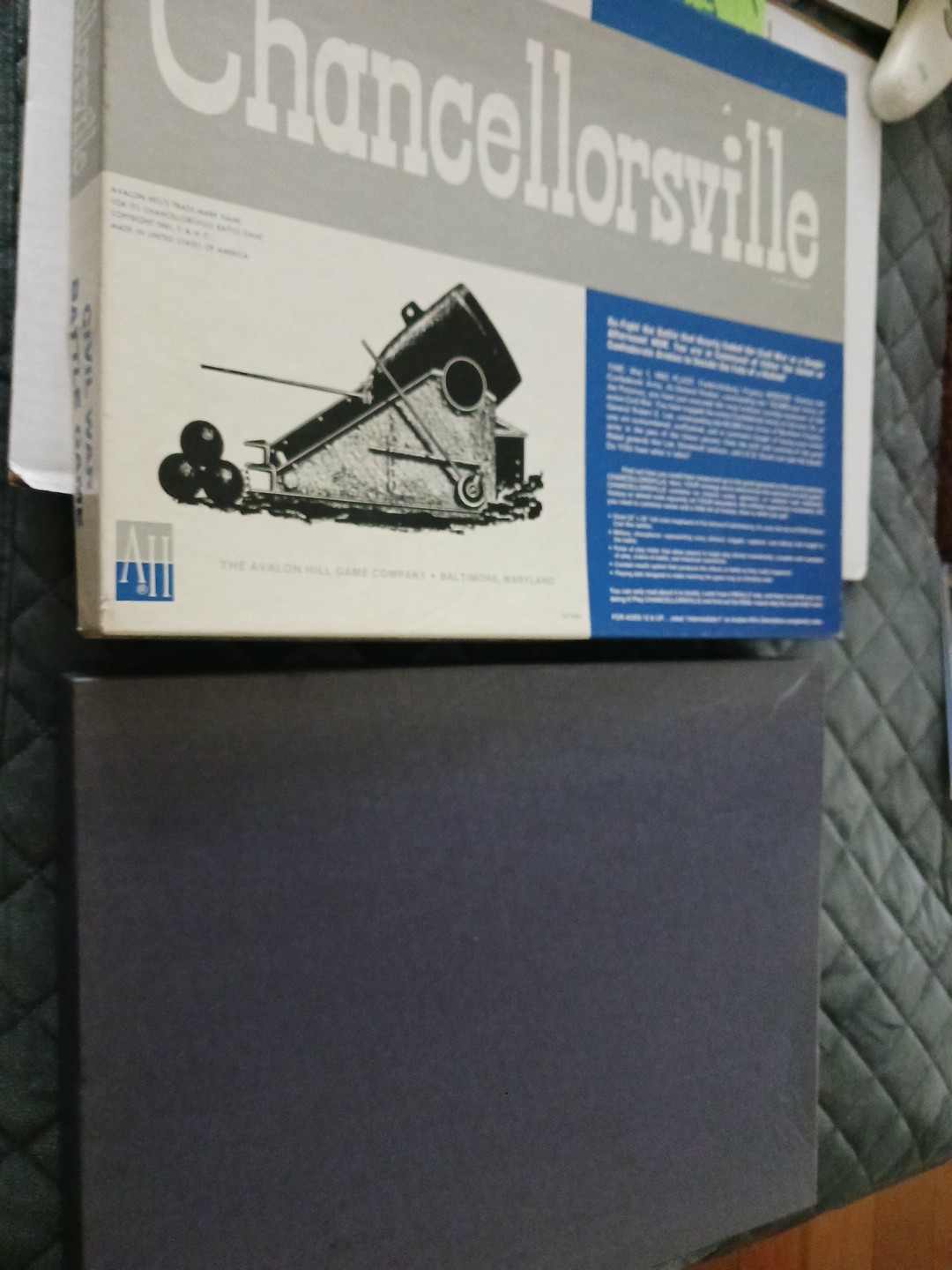 CHANCELLORSVILLE CIVIL WAR BATTLE GAME -Board Game AVALON HILL Ex Condition,1961