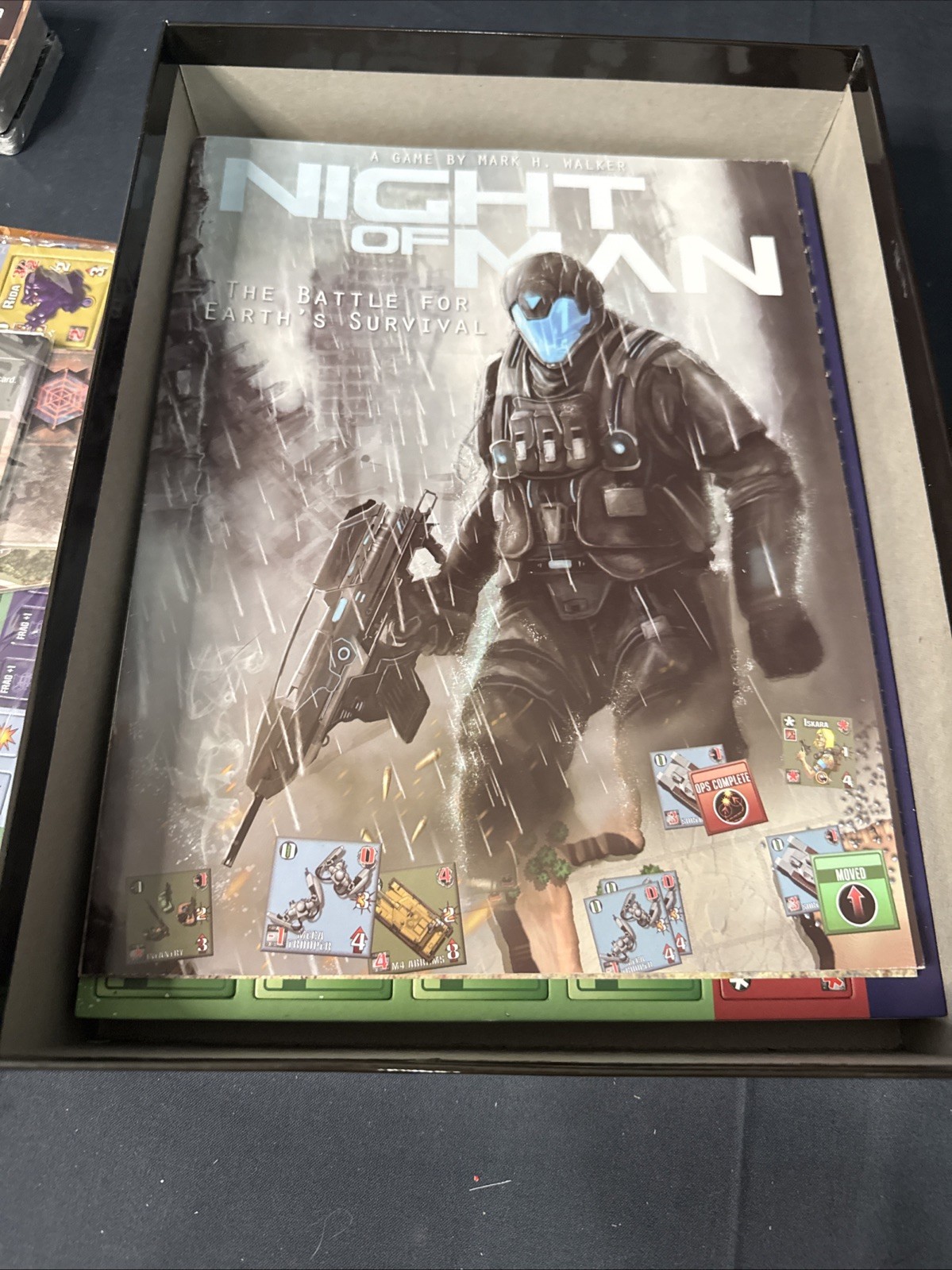 Flying Pig Boardgame Night of Man (Kickstarter Ed) Unpunched Bag Sealed