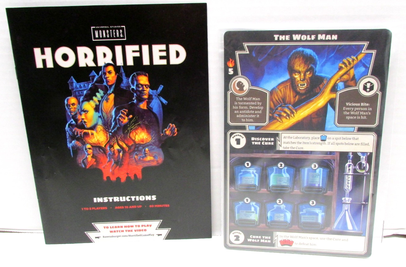 Ravensburger Horrified Universal Monsters Strategy Board Game – Complete