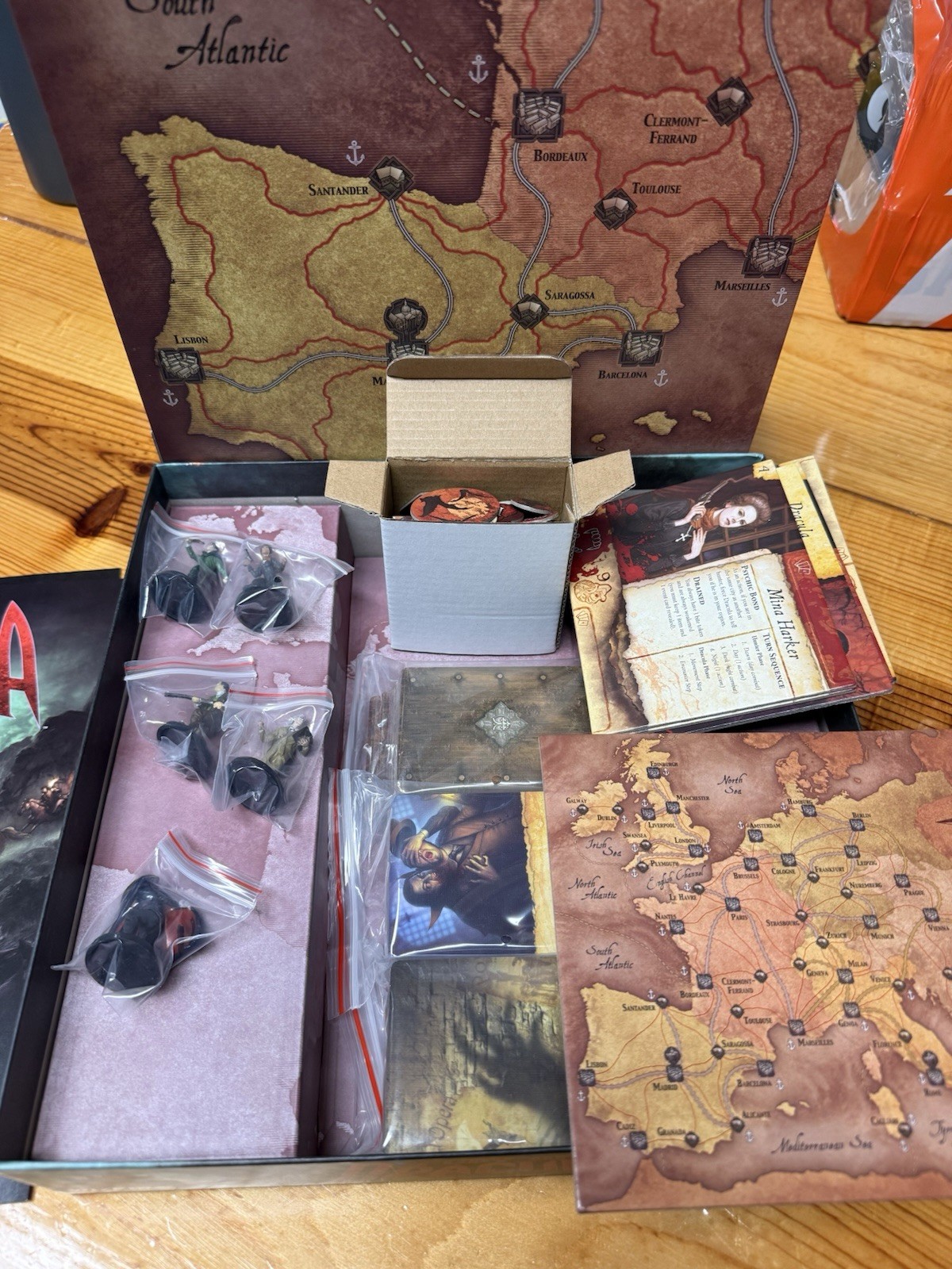 WizKids Fury of Dracula Board Game with painted minatures