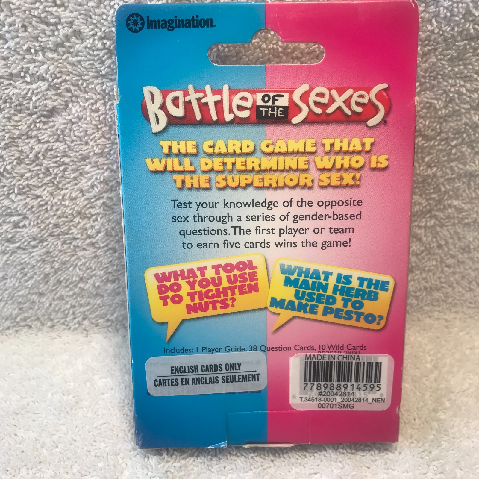 2009 Battle Of The Sexes Card Game by Imagination Complete