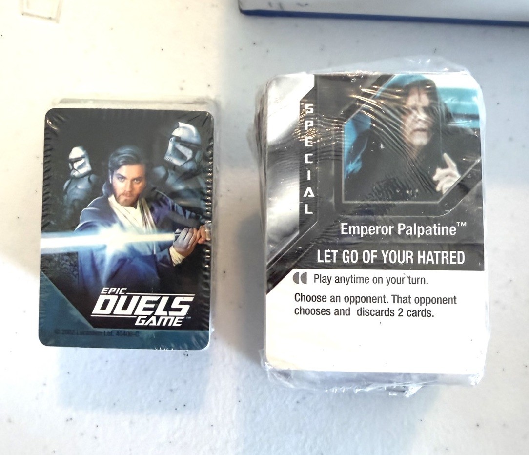 Milton Bradley Star Wars Epic Duels Game Mostly Everything Sealed Or Unpunched