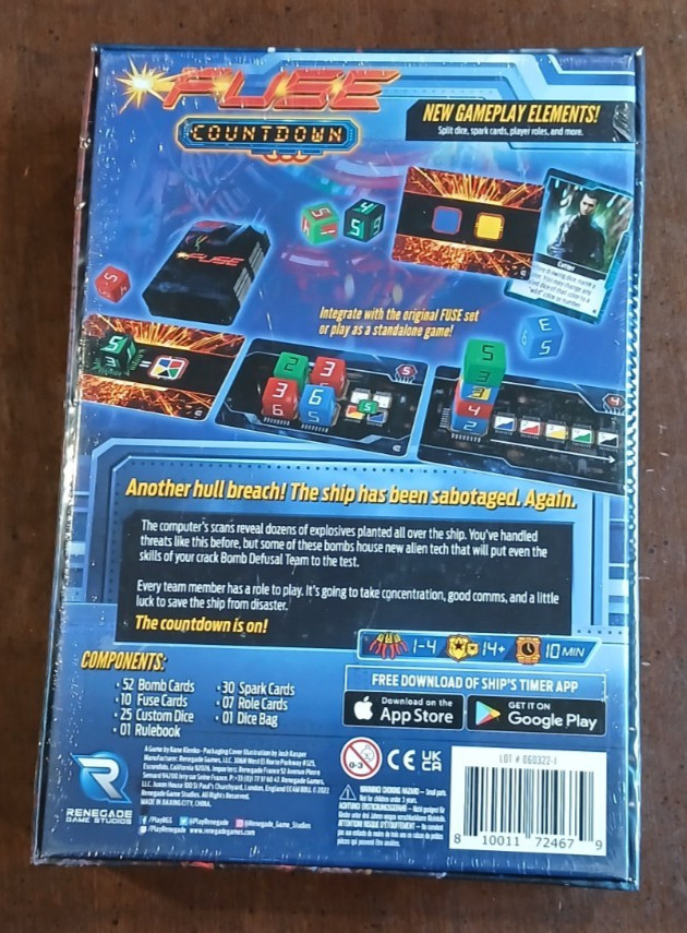 Renegade Game Studios FUSE: Countdown Standalone Game and Expansion NIS