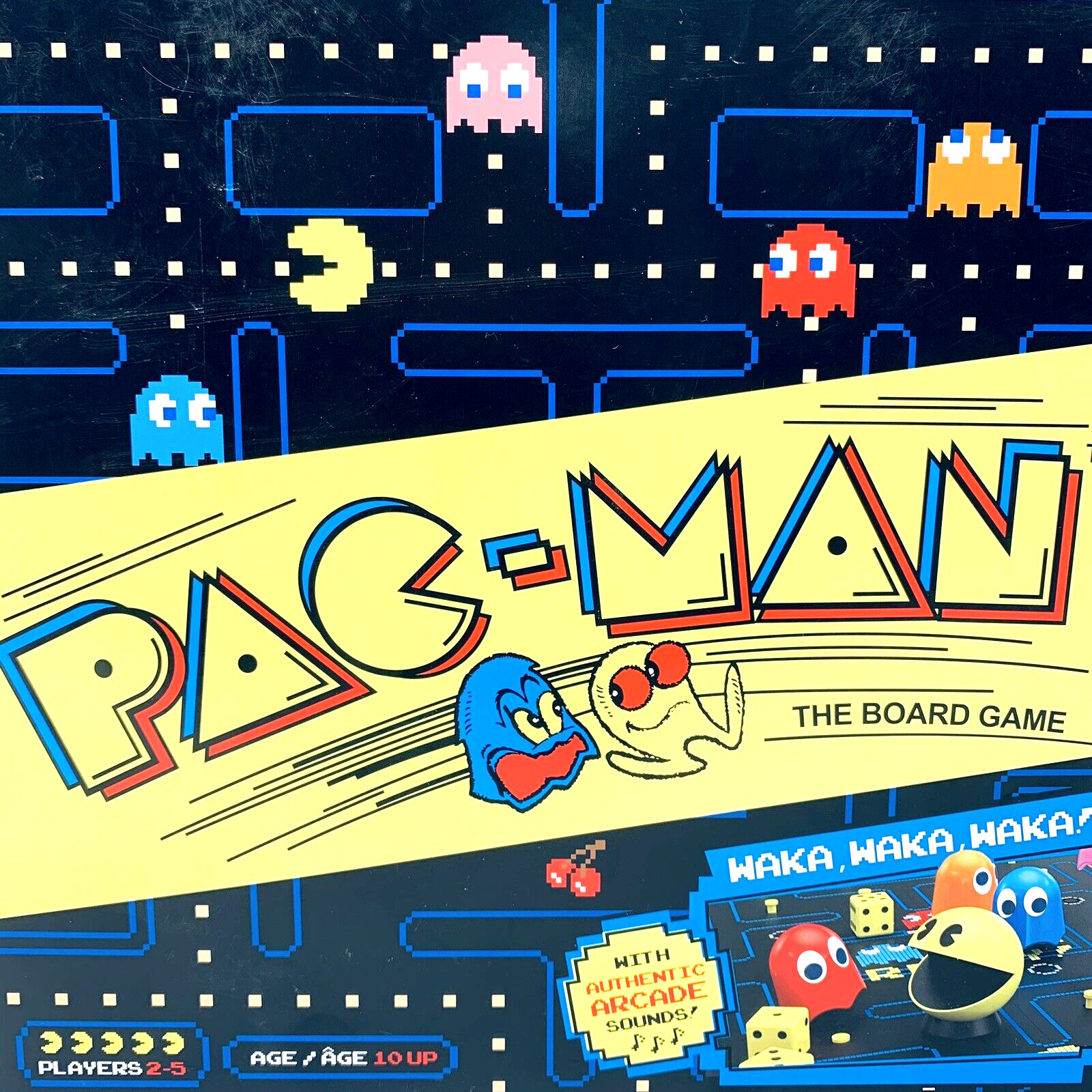 Pac-Man The Board Game Retro Classic Tabletop Arcade Nostalgic Kids Family Fun