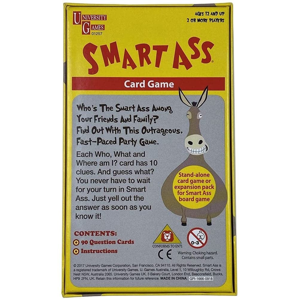 Smart Ass BOX-01257 Mini Travel Game for 12 years to 13 years