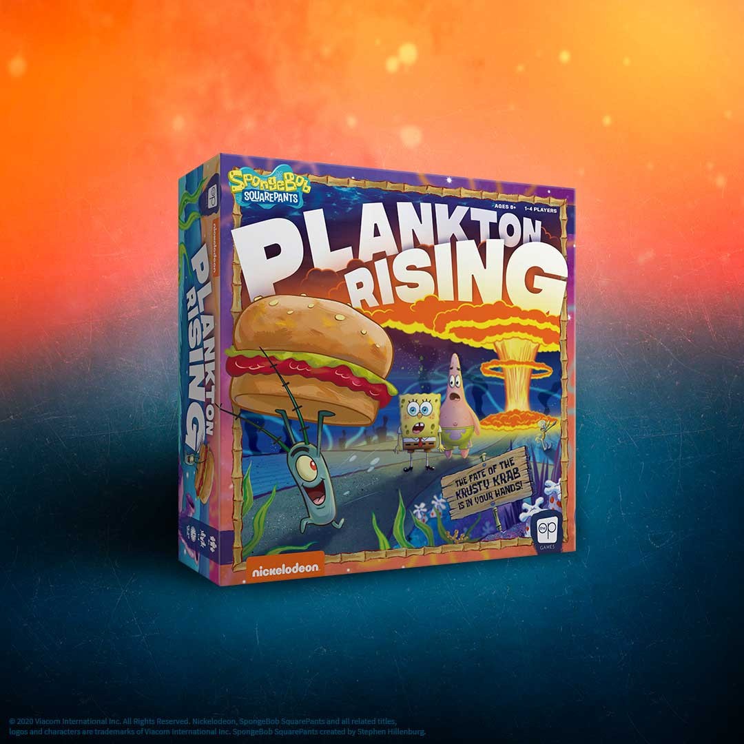 Spongebob Squarepants Plankton Rising Cooperative Board Game New (Free Shipping)