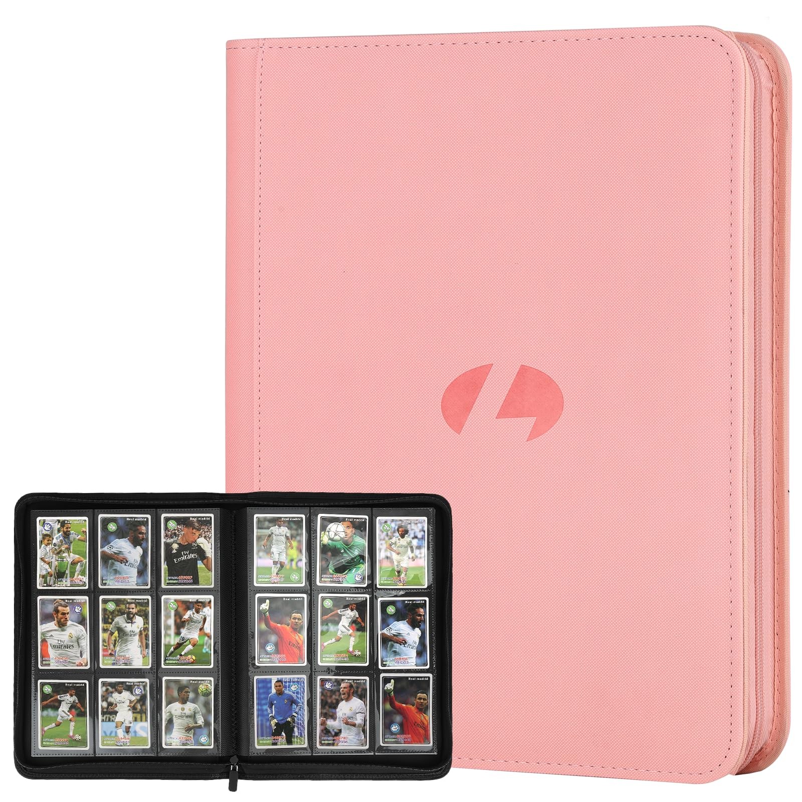 Trading Card Binder, Premium 9-Pocket Double Sided 9 Pocket Pink 1