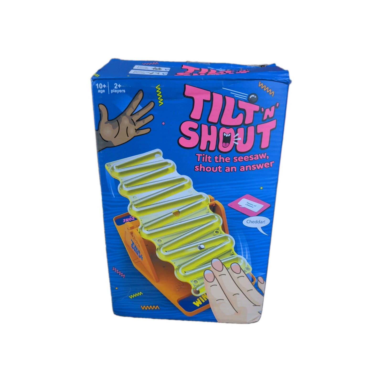 Big Potato Tilt ‘n’ Shout Board Game Family Party Trivia Word Seesaw Complete