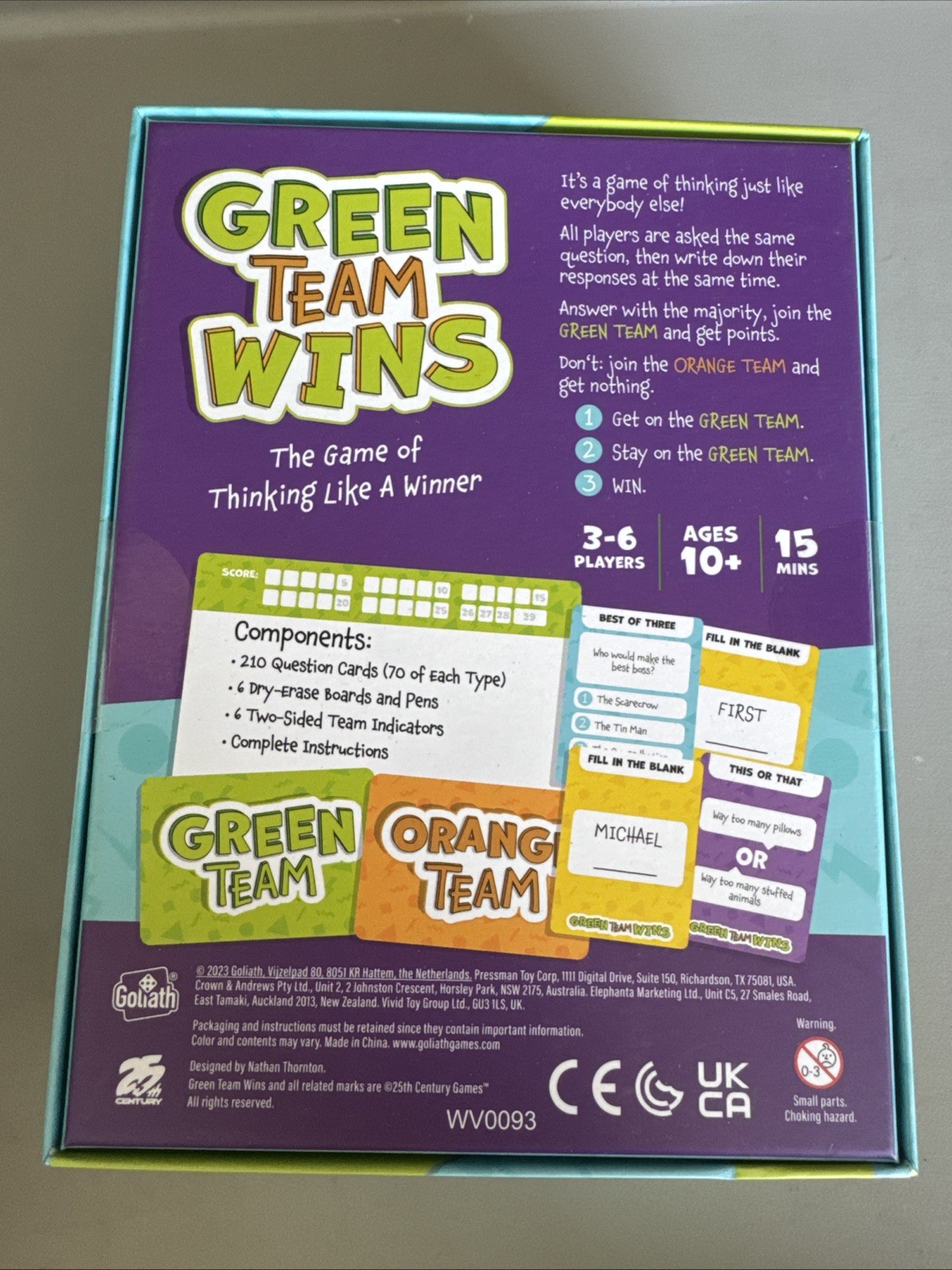 Green Team Wins | The Game of Thinking Like A Winner | 3-6 Players | Party (NEW)