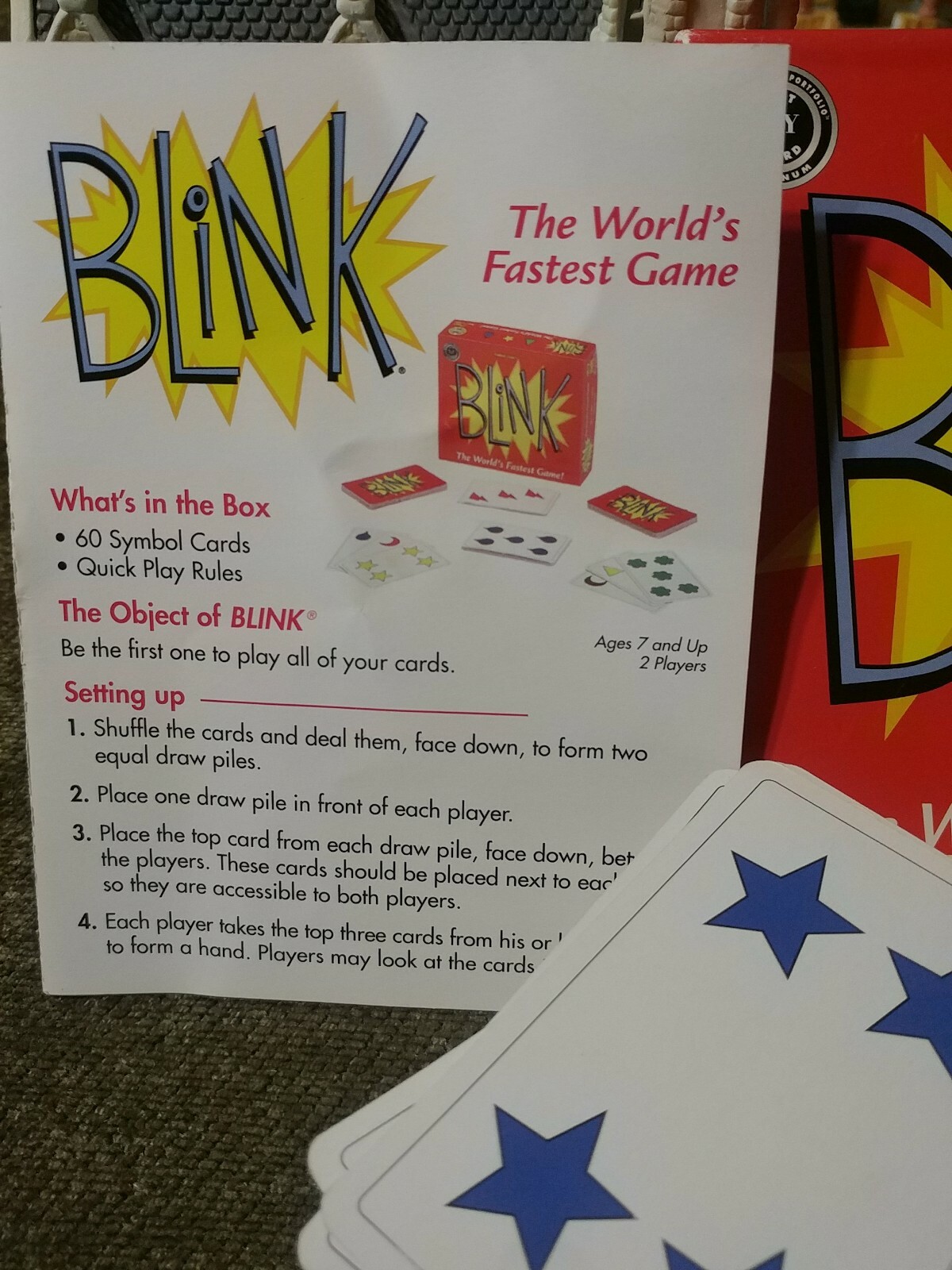 BLINK The World’s Fastest Game-Cards-Out of the Box-Childrens Choice Award