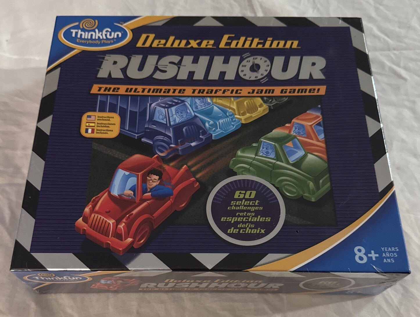 RushHour Deluxe Edition Thinkfun Board Game New Sealed Ultimate Traffic Jam Game