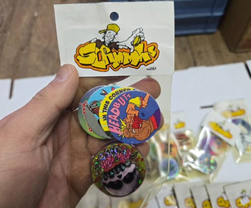 Vintage POG Milk Caps Slammerz Lot 20 Sealed Packs Made in USA 1 Slammer 4 Caps