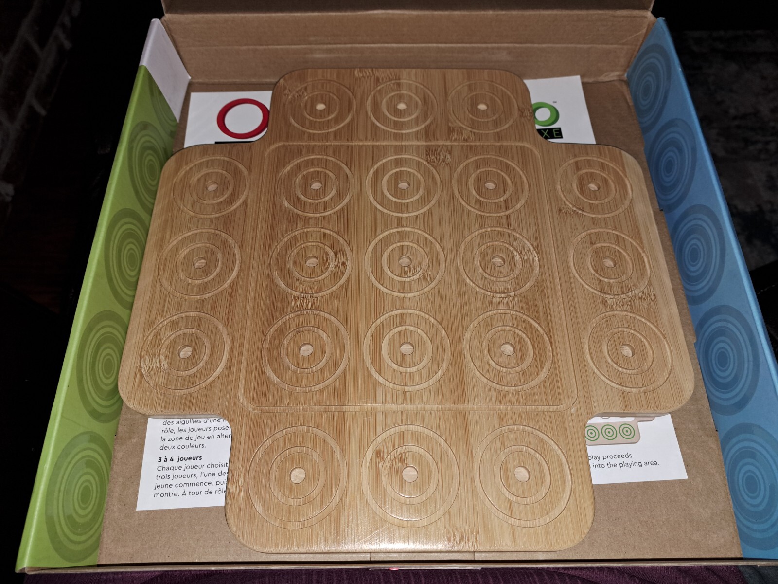 Otrio Deluxe – Strategy Game Wood Board by Marbles Brain Workshop COMPLETE