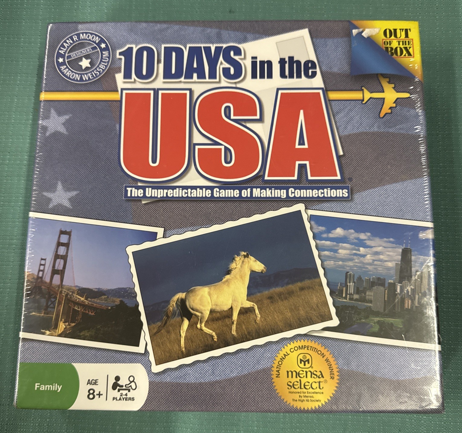 10 Days in the USA Board Game by Out of the Box New! Sealed