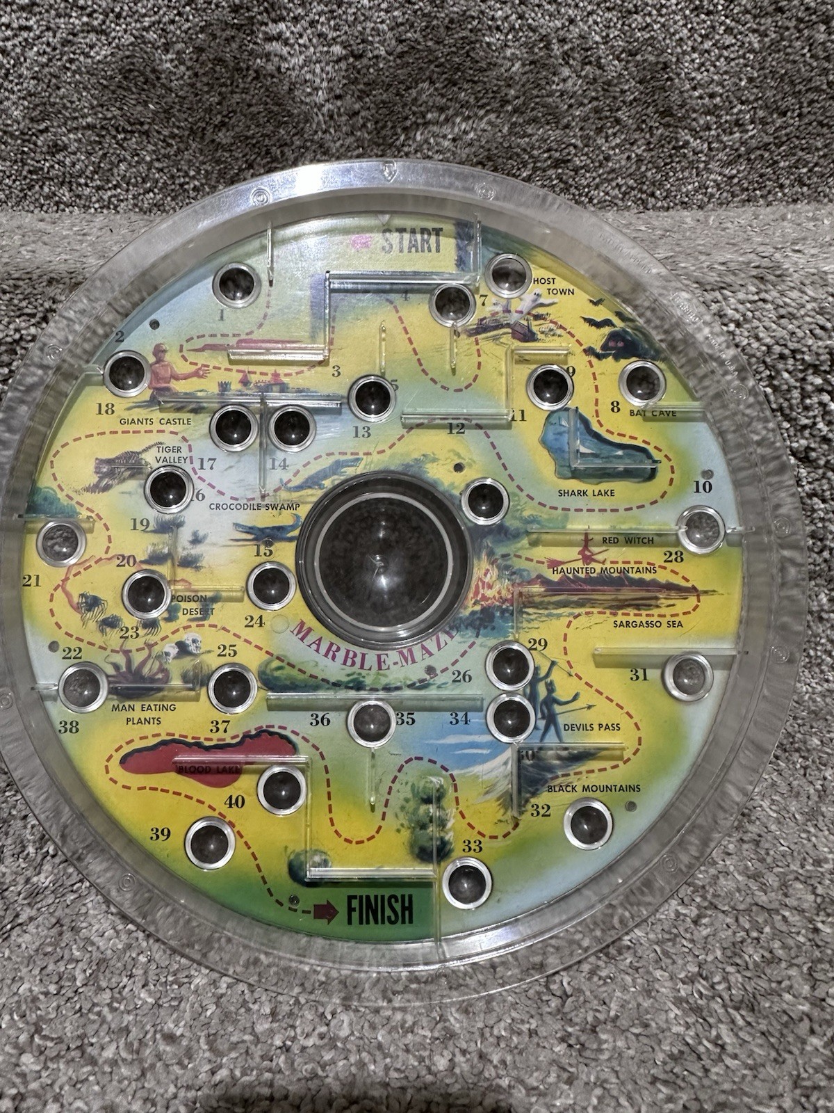 Vintage Hasbro Marble Maze Skill Game in Original Box