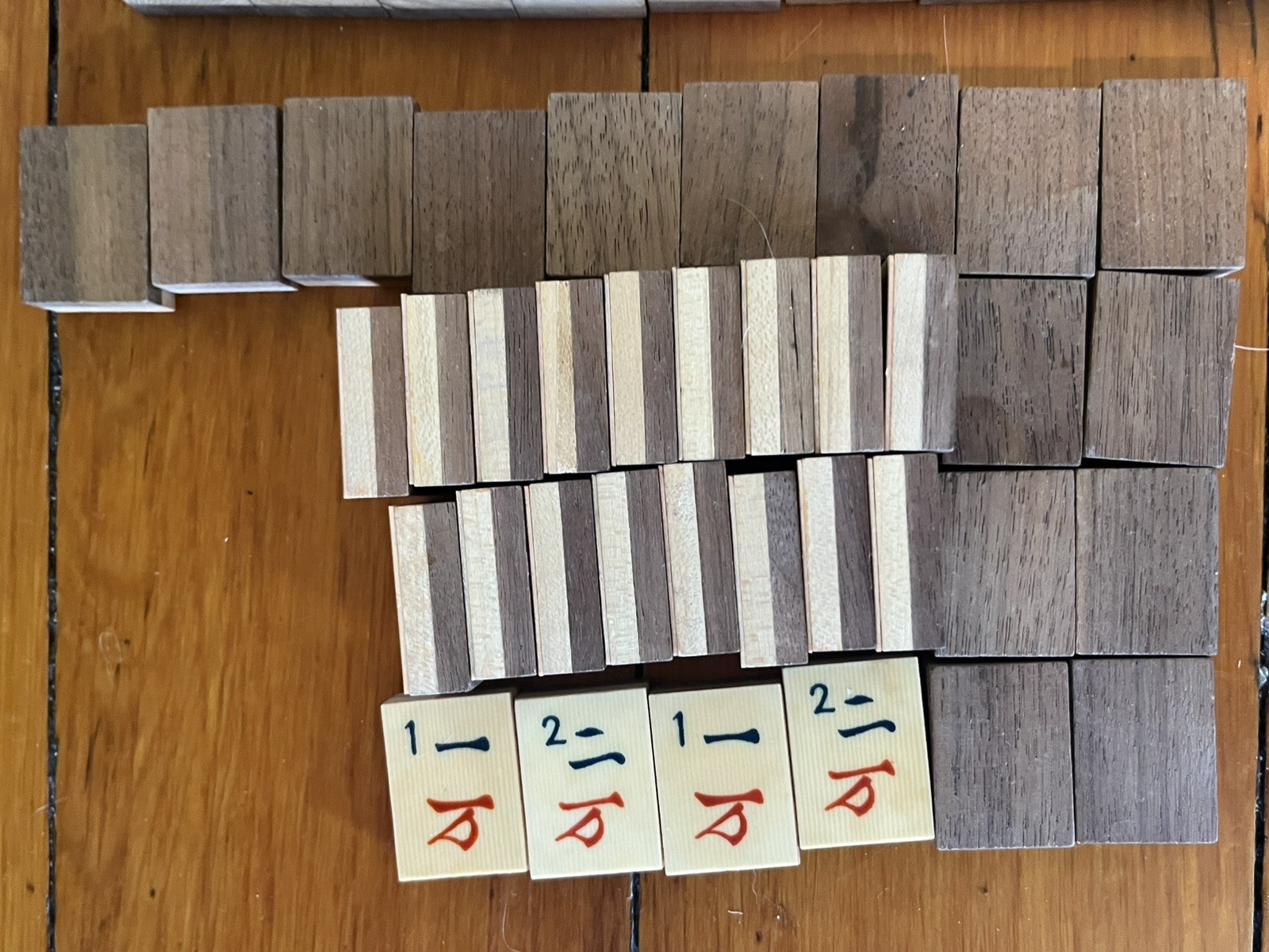 Vtg 1920s French Ivory Pyralin Mahjong Set original Box 142 tiles two-layer wood