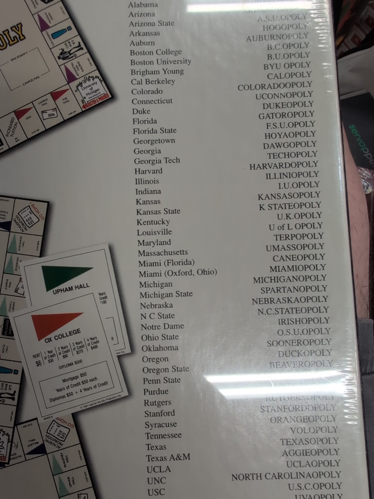 Michiganopoly – University of Michigan Alumni Monopoly Board Game NEW! Sealed BN