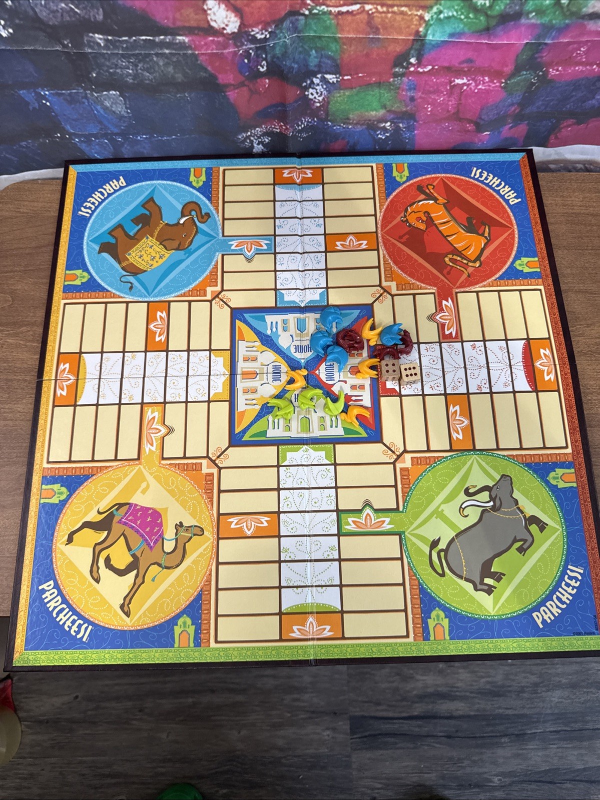 Parcheesi 2004 The Classic Game Of India MISSING ONE PIECE 99% Comp
