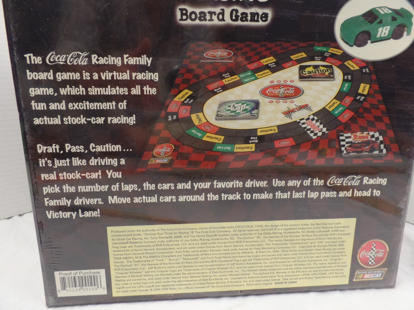 Coca Cola Nascar Racing Board Game 1st Edition New and Sealed