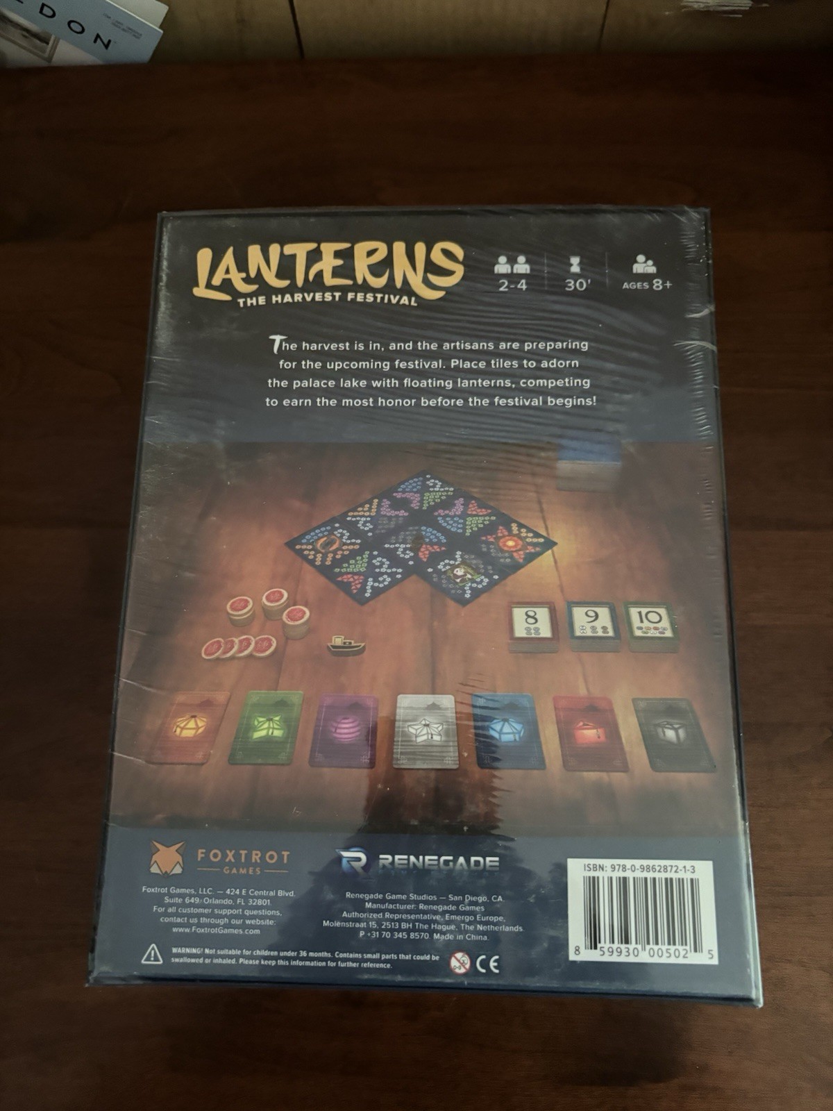 Lanterns The Harvest Festival Board Game Sealed Foxtrot Renegade 2-4P