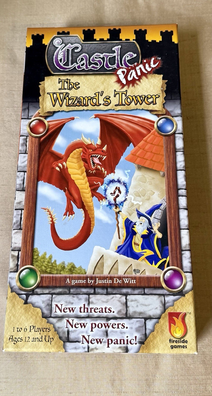 Castle Panic The Wizard’s Tower Expansion Complete 2011 Fireside Games VG