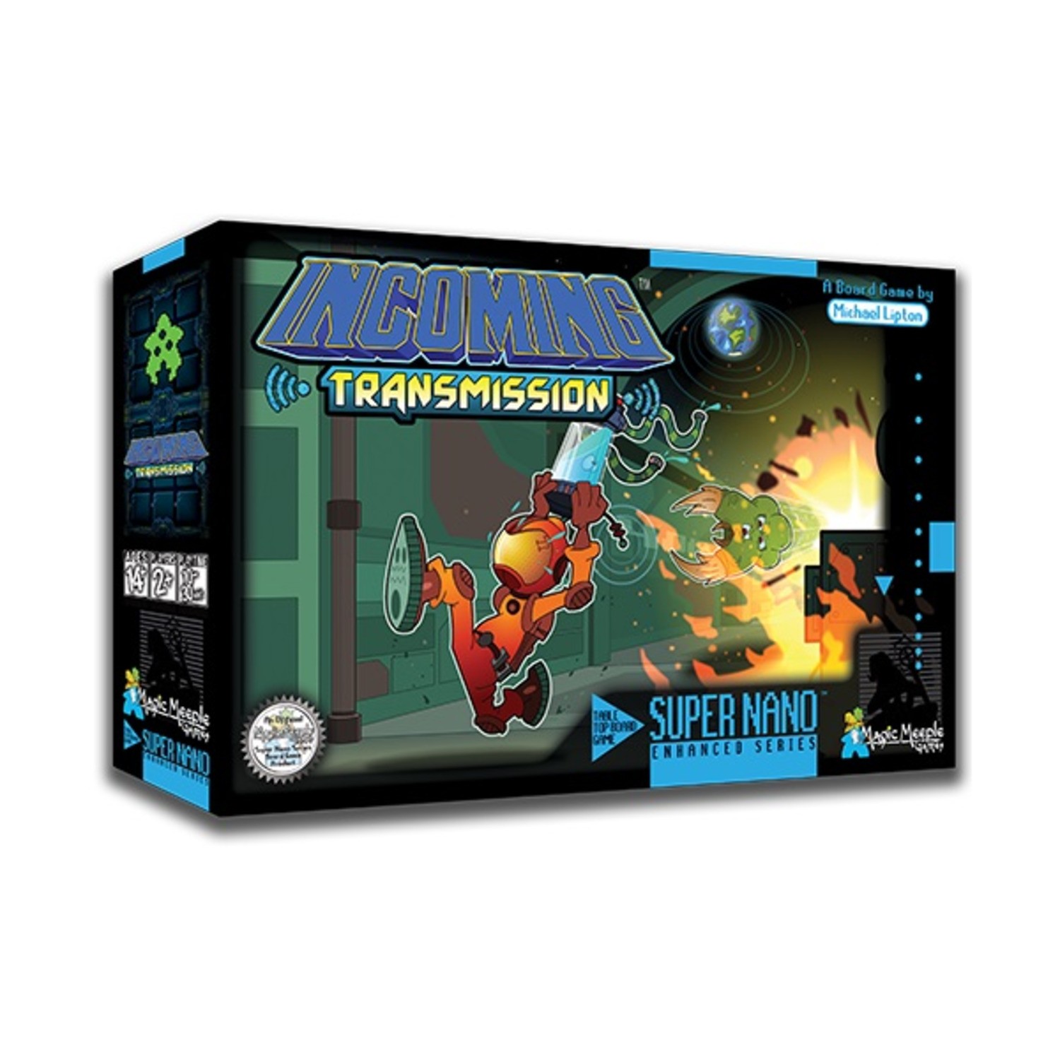 Magic Meeple Board Game Incoming Transmission Box NM