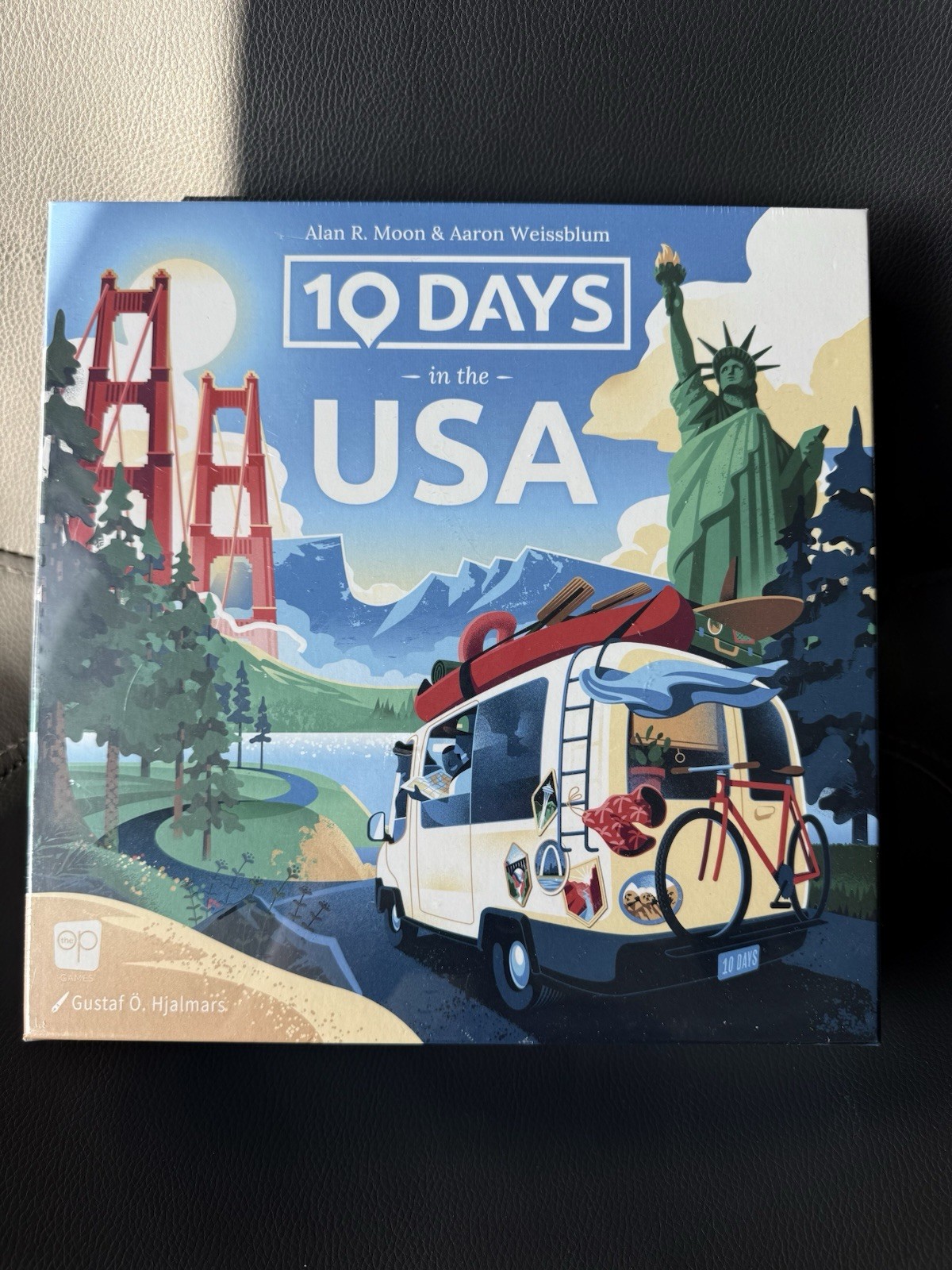 10 Days in The USA Board Game 30 Minutes 2-4 Players Age 8+ The OP Games