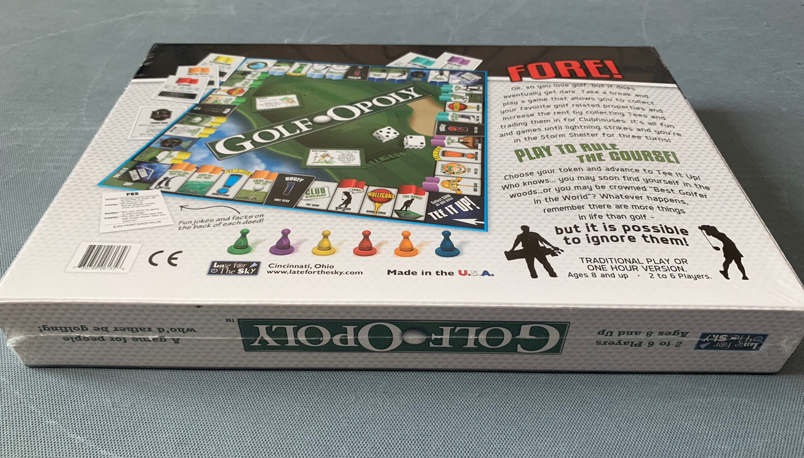 Golfopoly Board Game – Factory Sealed Brand New ~ Ages 8 and Up ~ 2 to 6 Players