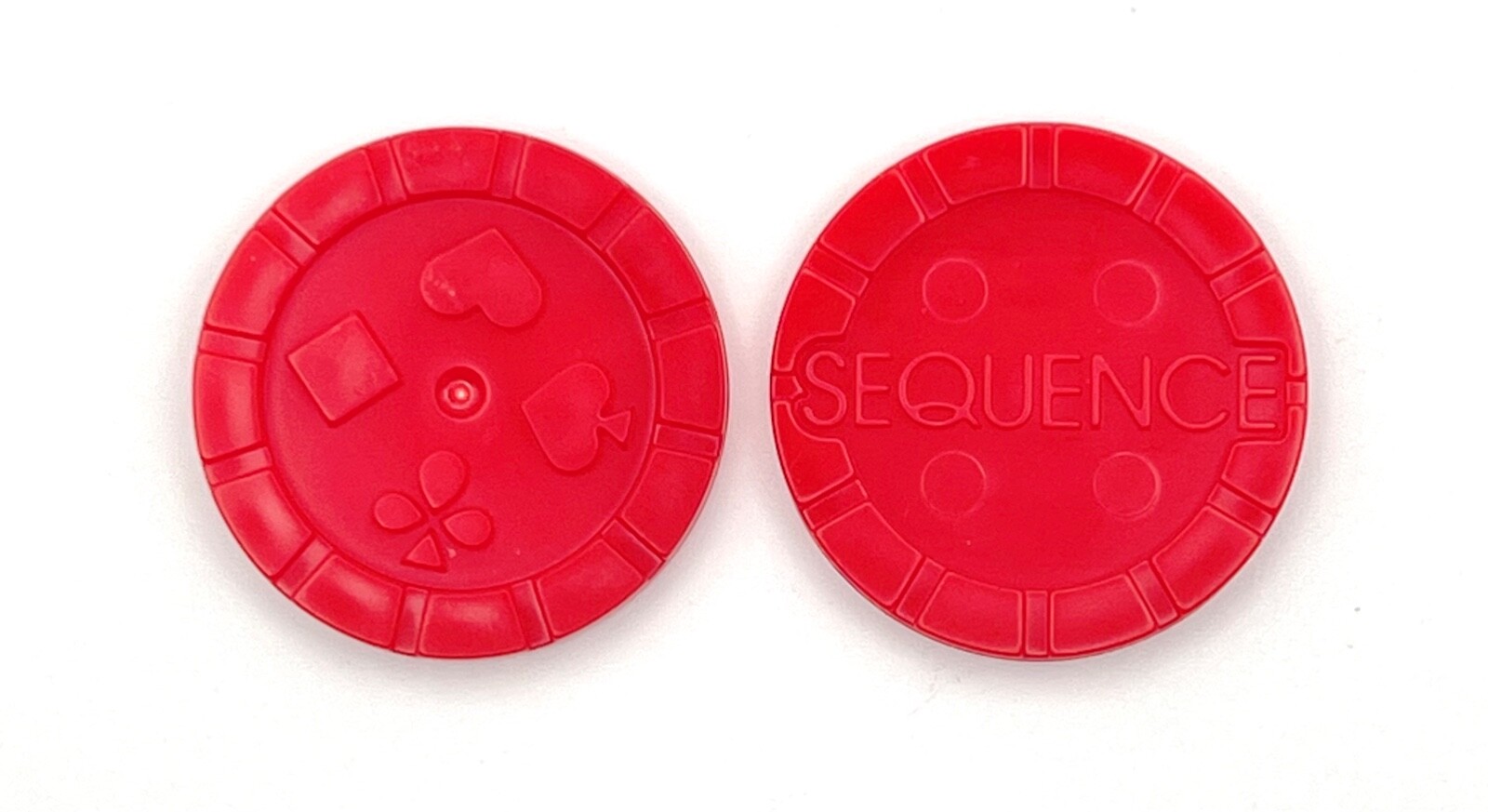 Sequence Chips – Complete Set of 35 Red Game Replacement Tokens NEW!