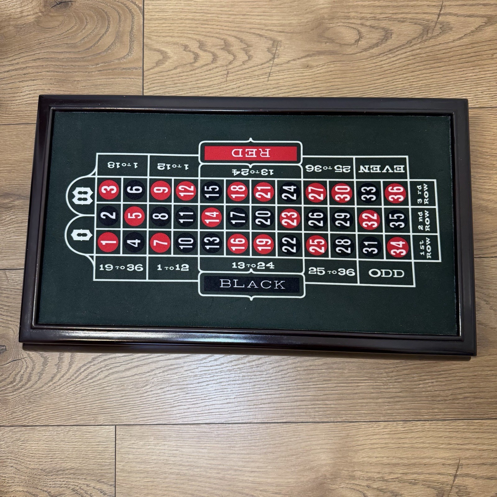 Vintage Excalibur Casino 3 In 1 Wood Game Set Blackjack Roulette Craps Complete