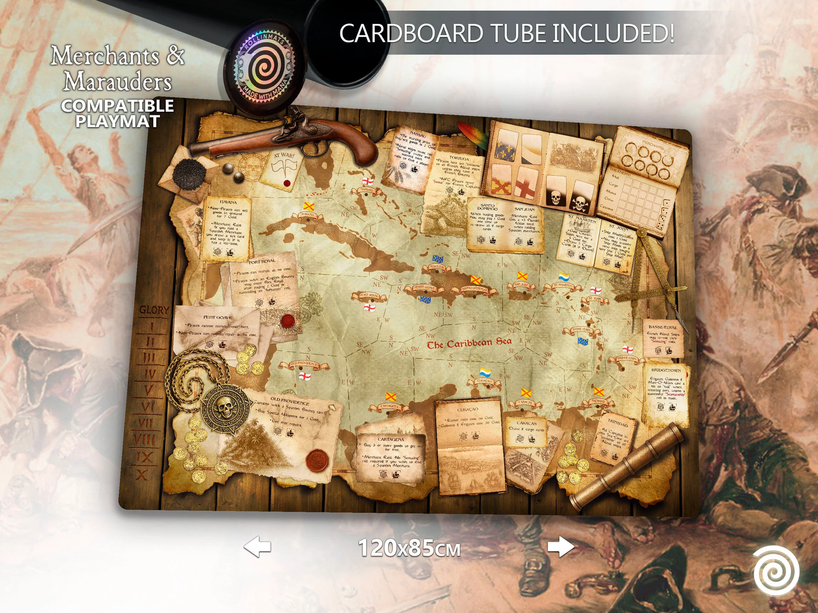 Playmat Merchants and Marauders Compatible Gamemat