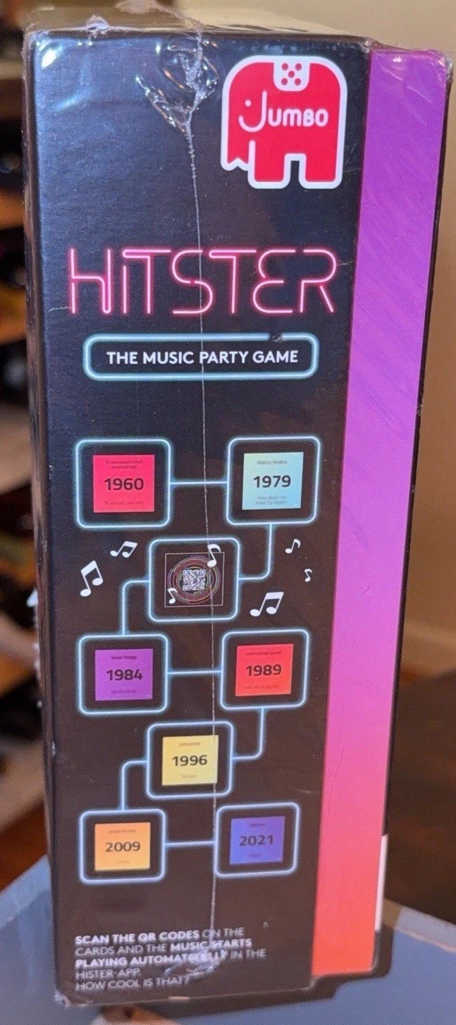 Jumbo Hitster – The Music Fun Party Quiz Card Game, 2-10 Players/FACTORY-SEALED!