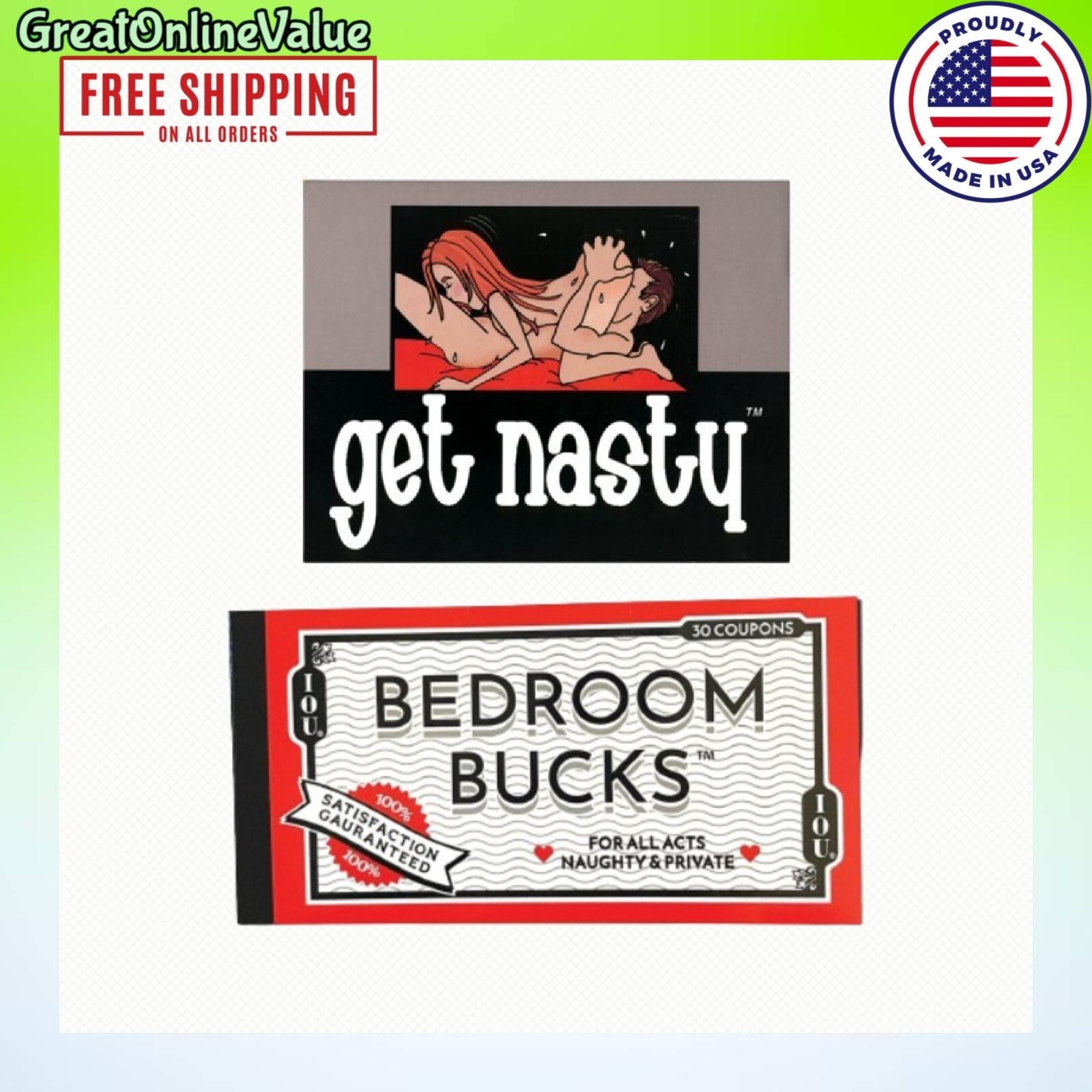 Get Nasty Sex Couples Board Game Kinky Fantasy Romance Adult Gift NEW Bundle