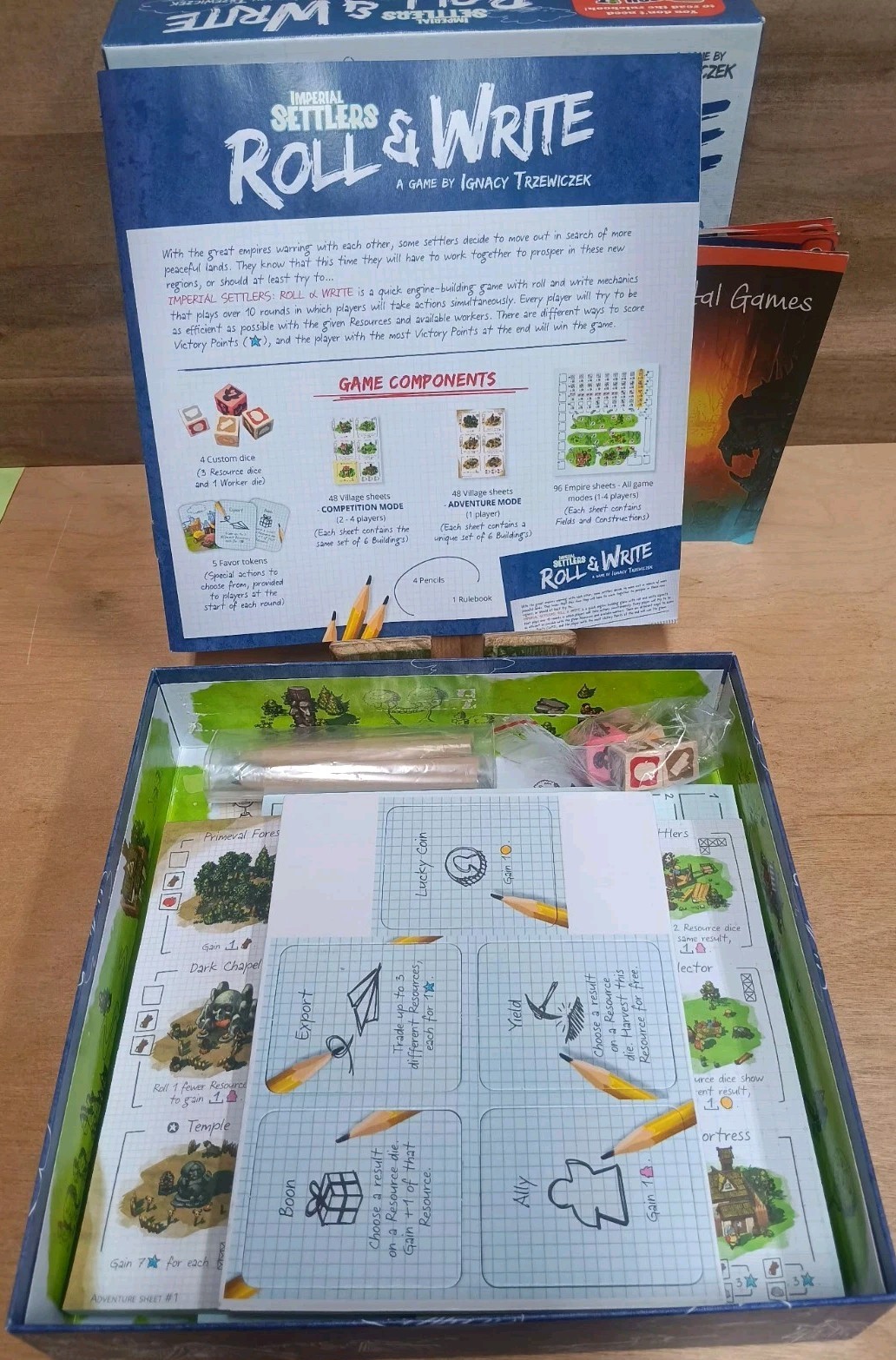 Portal Games Imperial Settlers: Roll & Write Strategy Dice Board Game, 1+, 10+