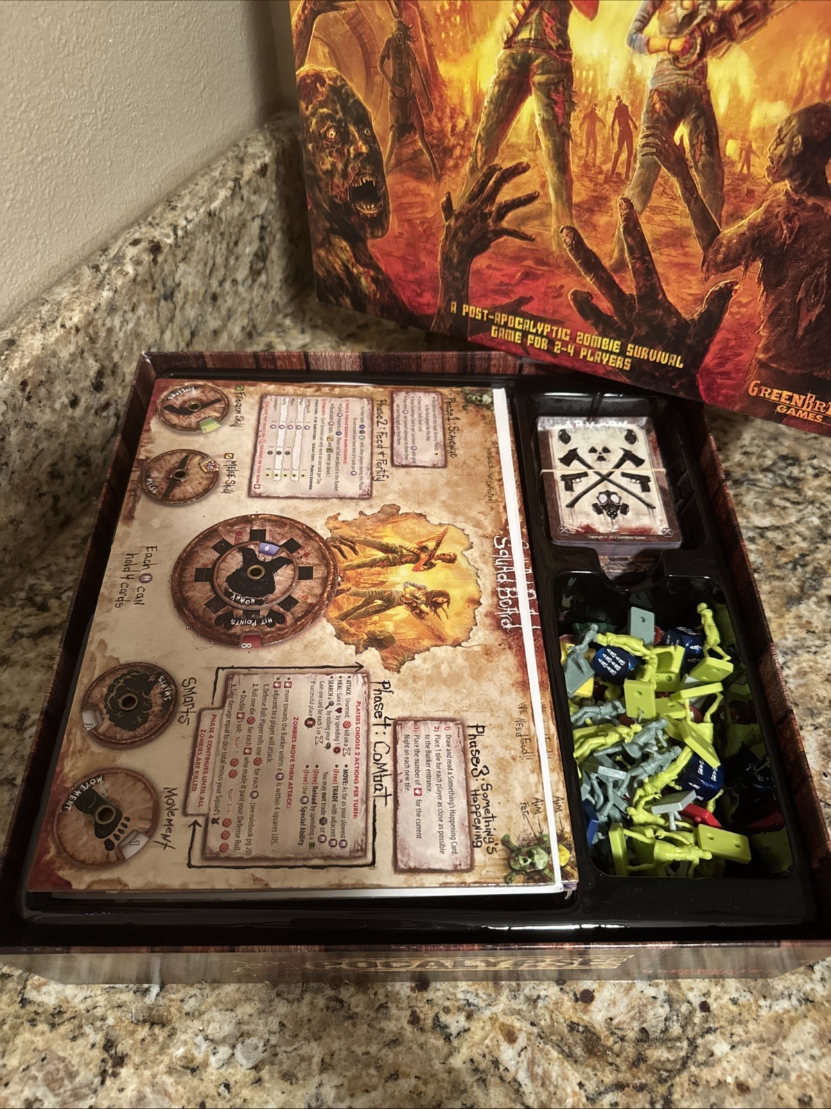 Zpocalypse Board Game Complete 2013 Zombie Survival Game Greenbreier