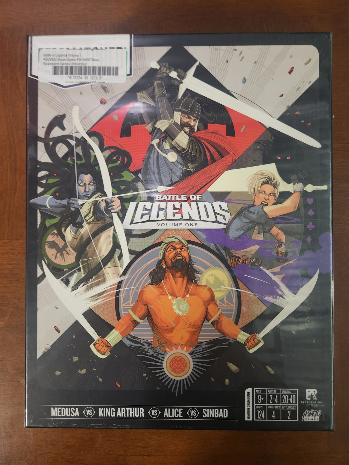 Restoration Games UNMATCHED Battle of Legends Vol 1 NEW, SEALED