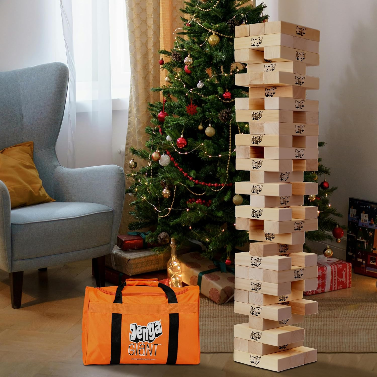Giant – Hardwood Blocks – Stacks to over 5 Feet – Officially Licensed – JS7