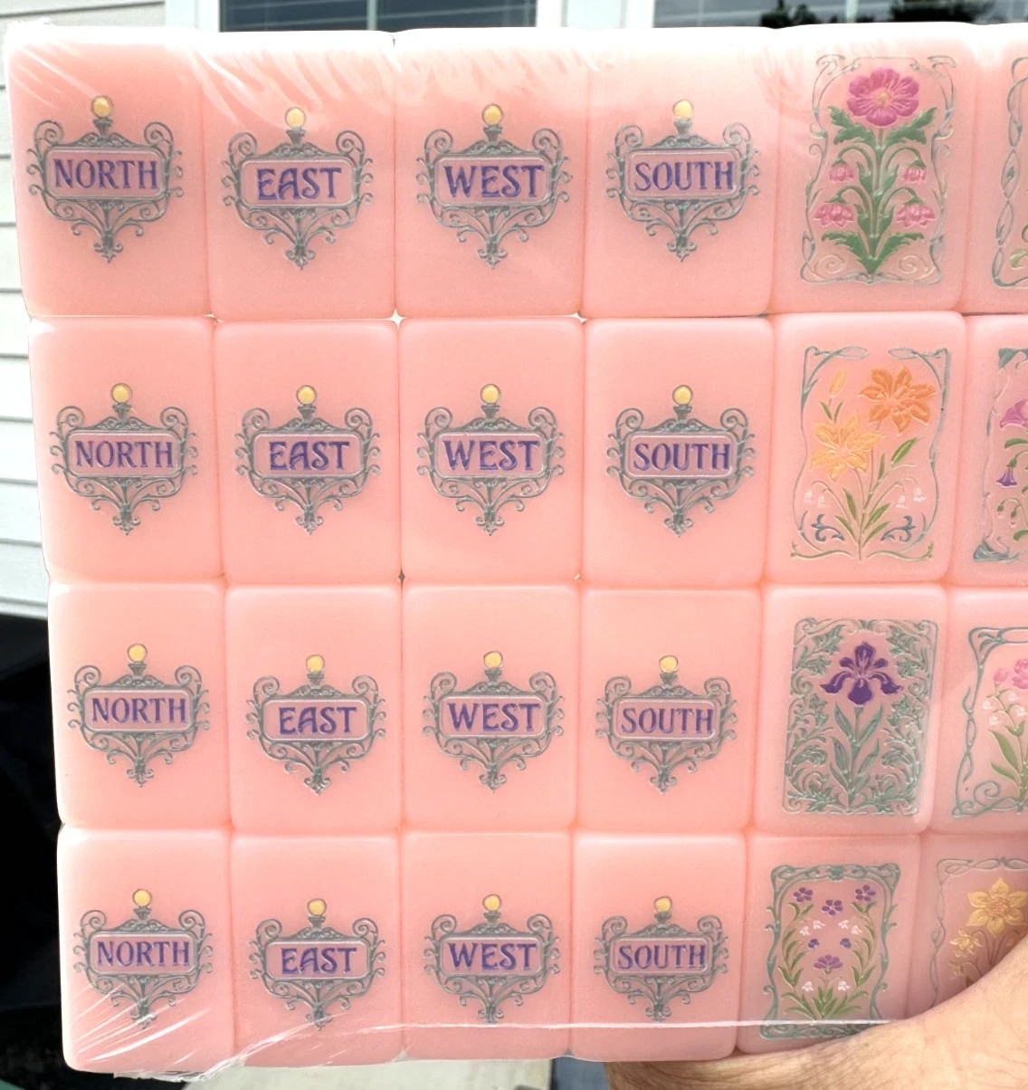 PARIS PINK Acrylic American Mahjong Tiles Set 160 Pcs US Seller Fast Ship NEW