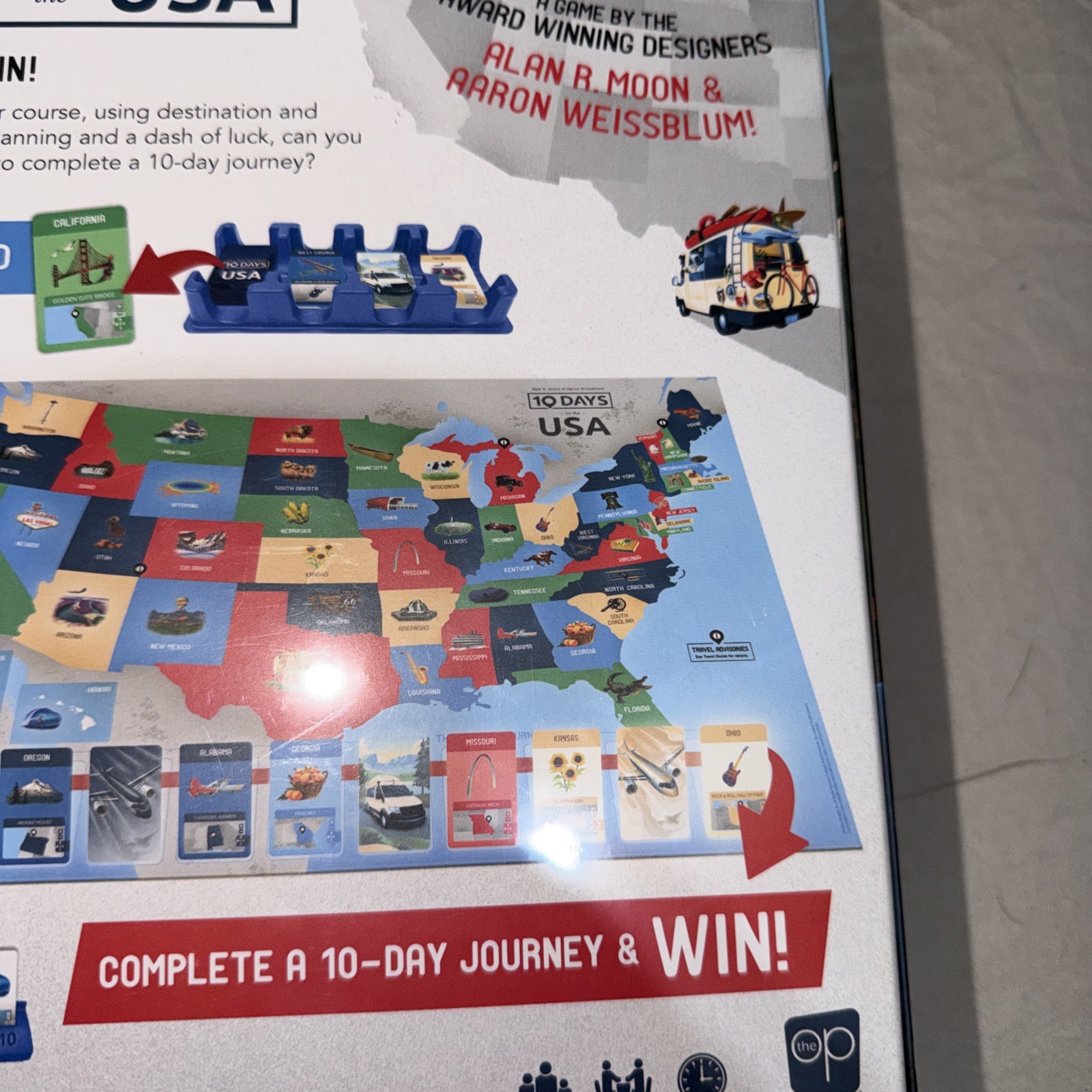 10 Days in The USA Family Road Trip Board Game – Brand New Sealed Fun