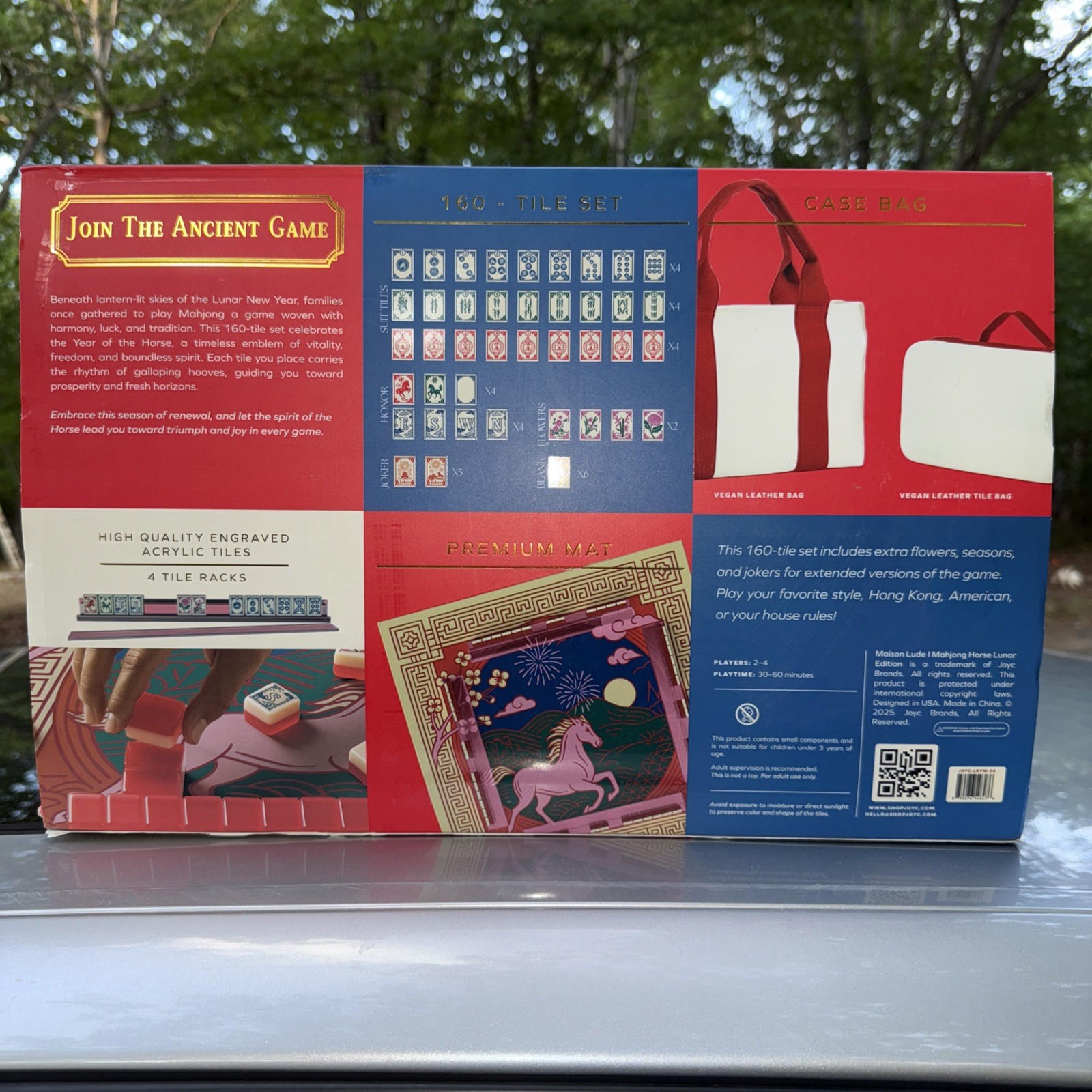 Deluxe Maison Lude Mahjong Horse Lunar Year Edition Starter Kit New-Open Box