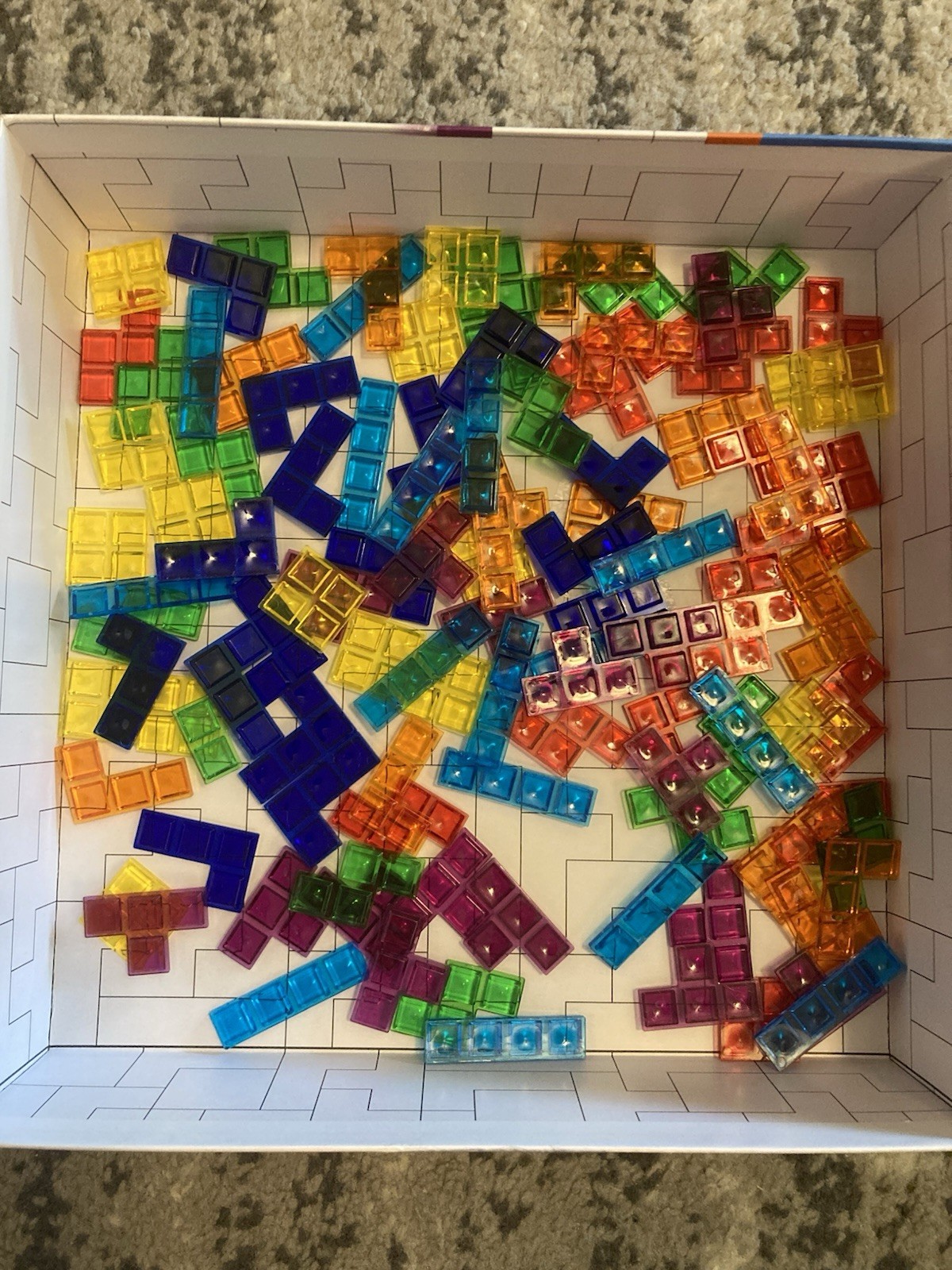 (Choice Of Replacement Parts) Tetris Strategy Game Board game Incomplete