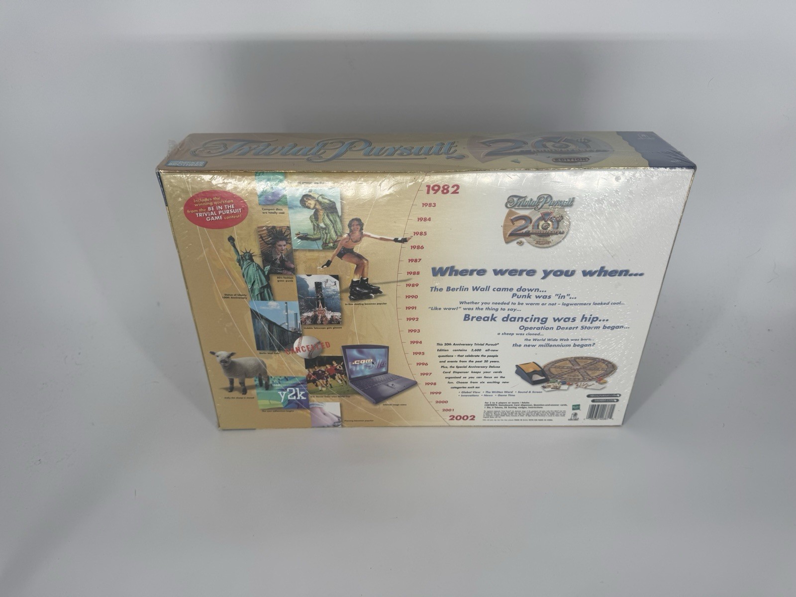Trivial Pursuit 20th Anniversary Edition Trivia Board Game Hasbro 2002 Special
