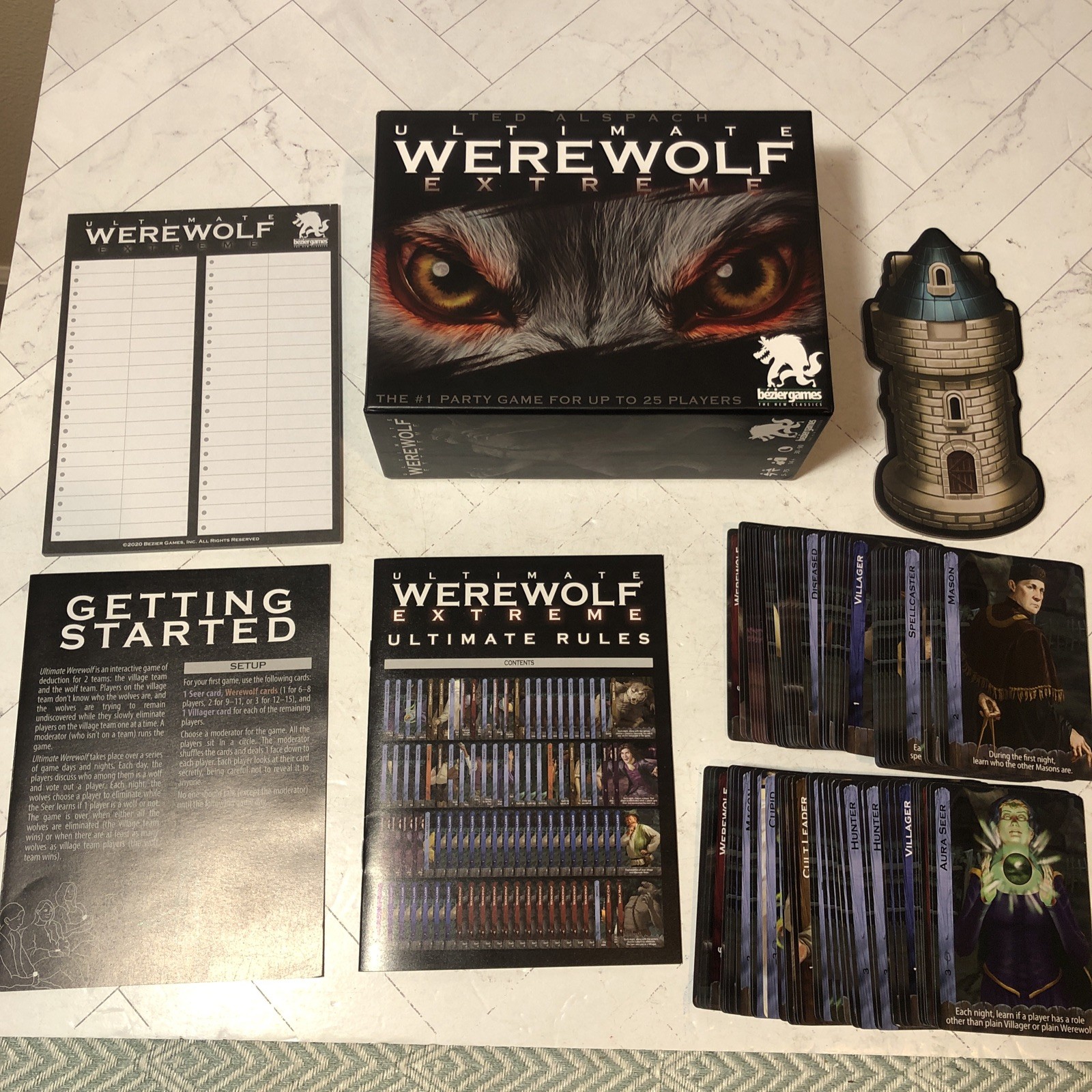 Ultimate Werewolf Extreme Edition Family Game Bezier Games Ted Alspach